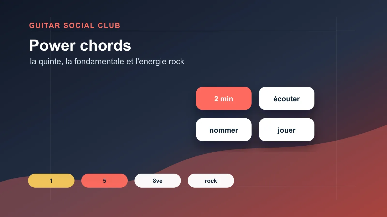 Routine de 10 minutes pour travailler les power chords à la guitare