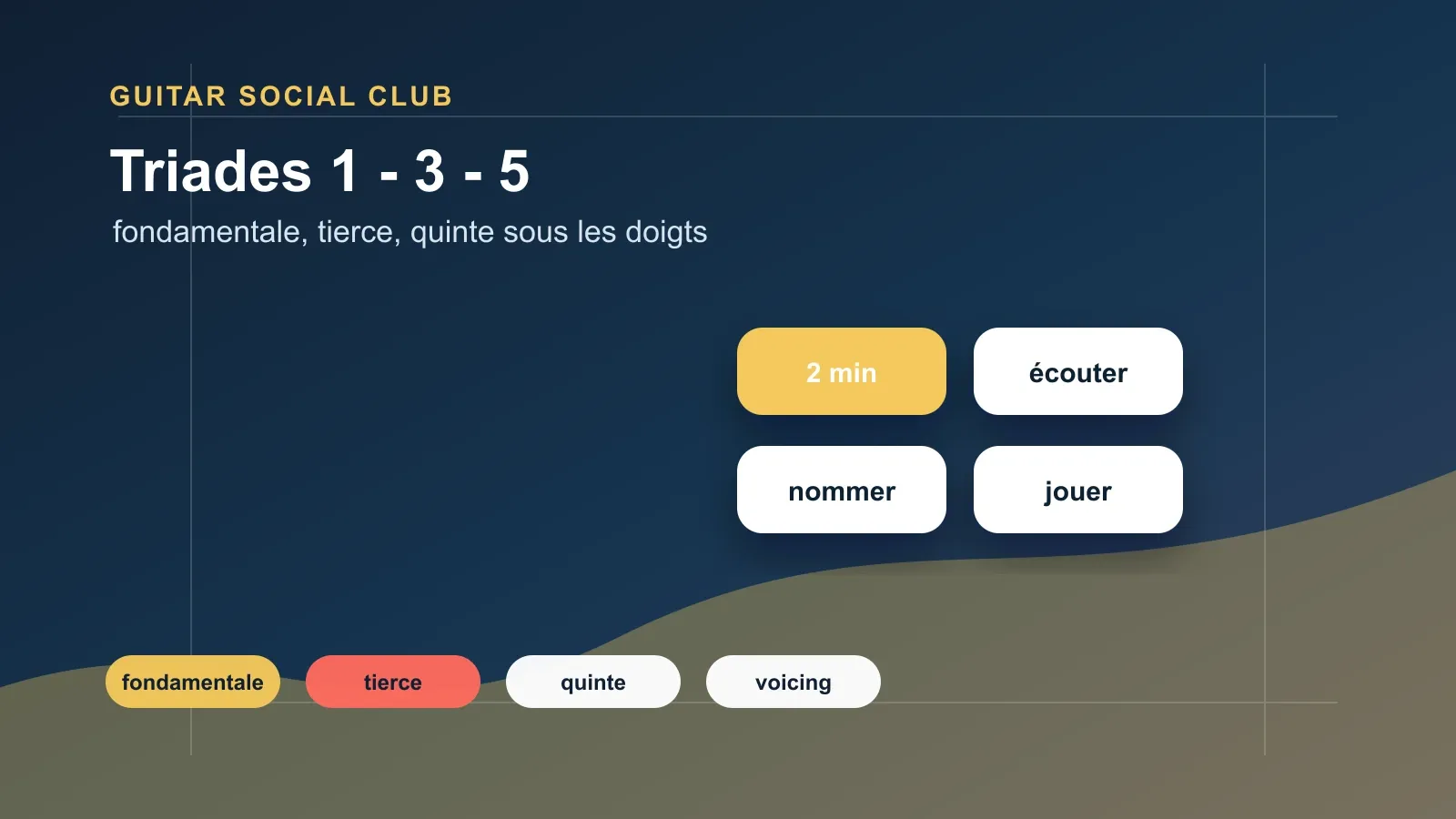 Routine de 10 minutes pour travailler les triades à la guitare