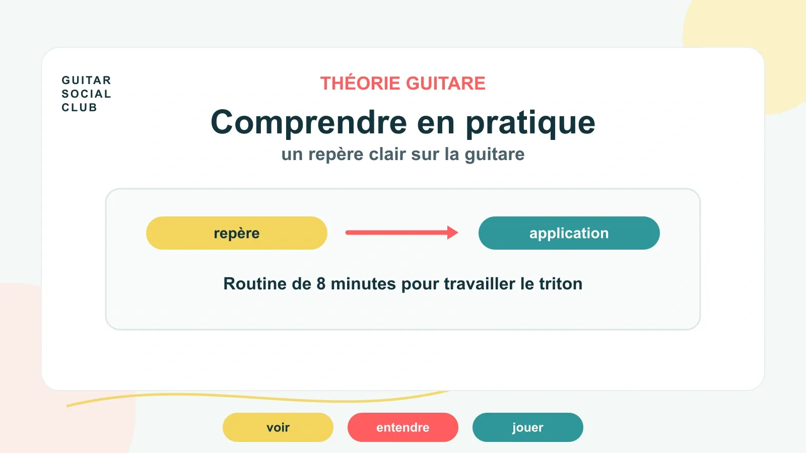 Routine de 8 minutes pour travailler le triton à la guitare
