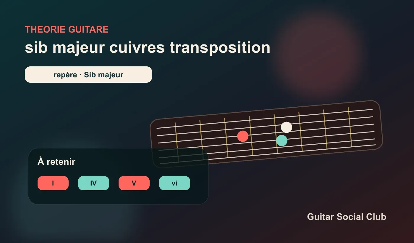 Sib majeur, instruments en Sib et transposition pour guitariste