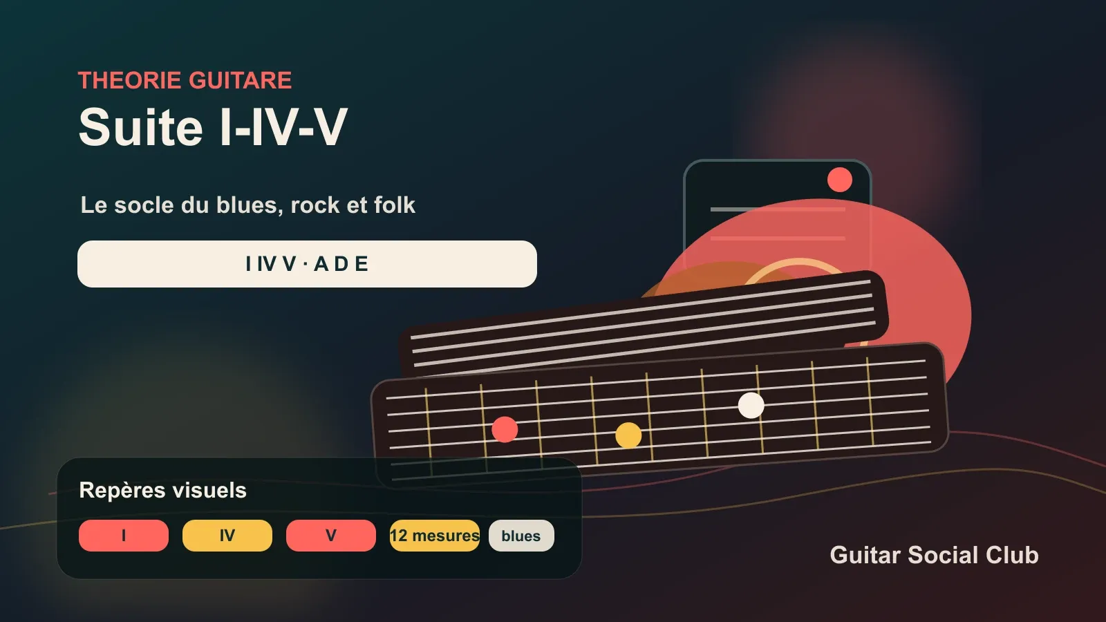 Suite I-IV-V guitare : le socle du blues, rock et folk