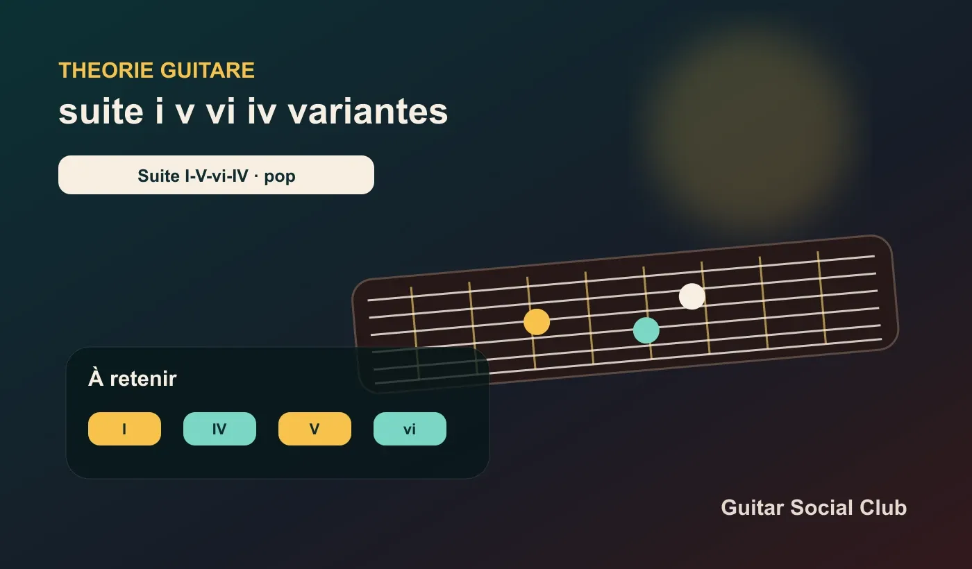 Variantes de la suite I-V-vi-IV à la guitare