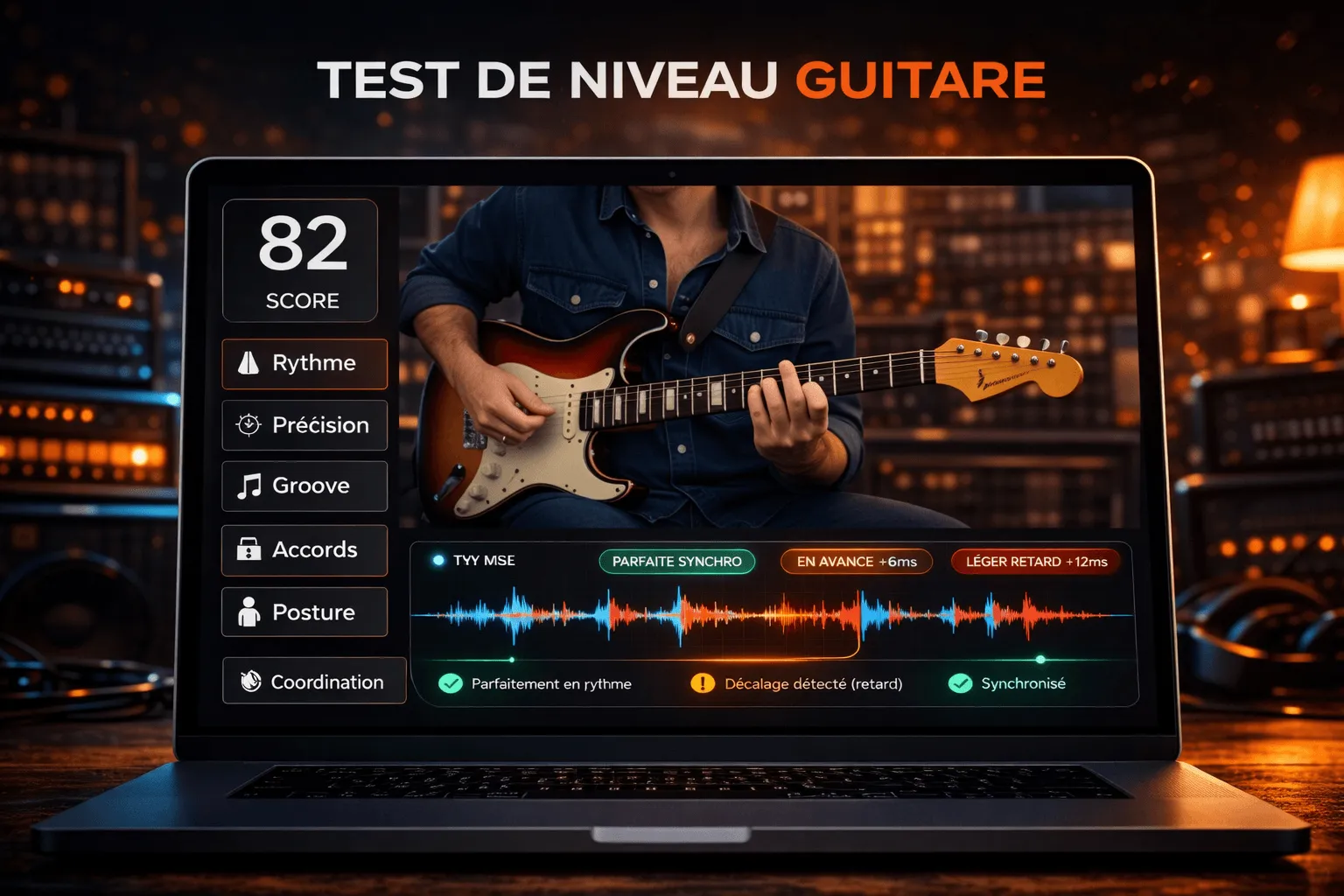 Visuel pour connaître son niveau à la guitare dans Guitar Social Club