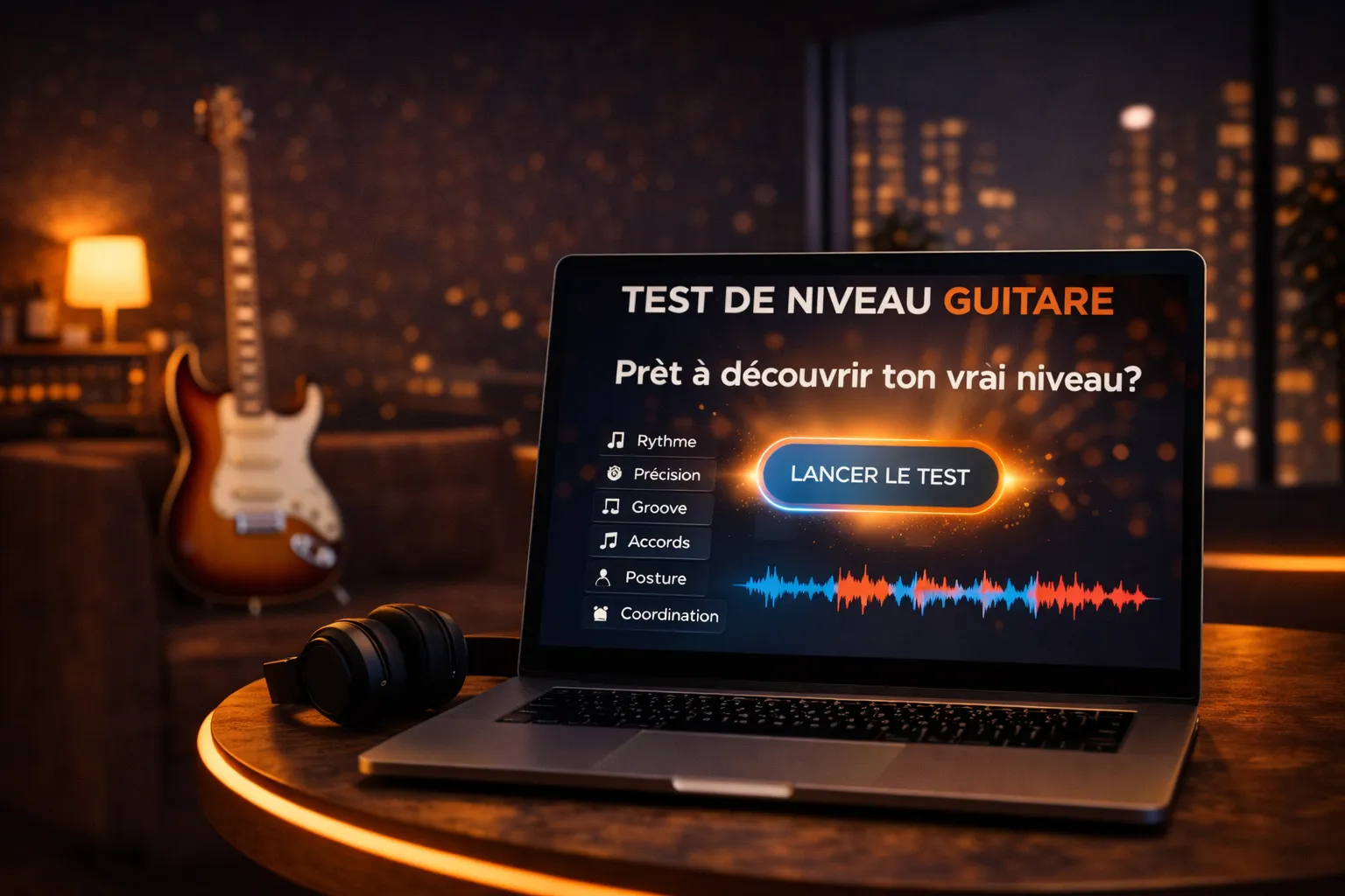 Resultat du test niveau guitare dans l'ecosysteme Guitar Social Club