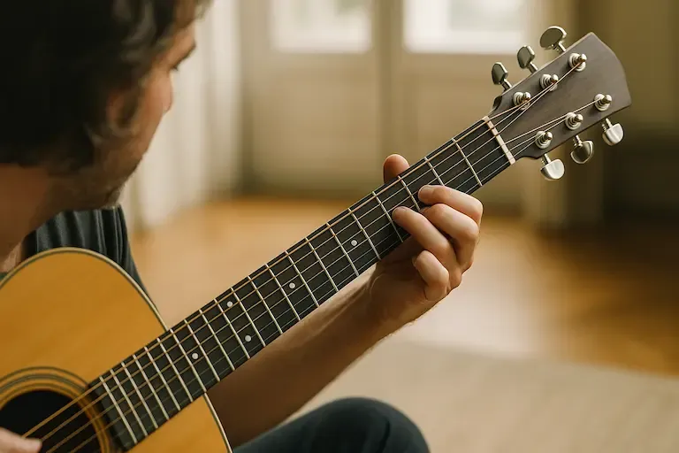 Transitions fluides entre accords de guitare