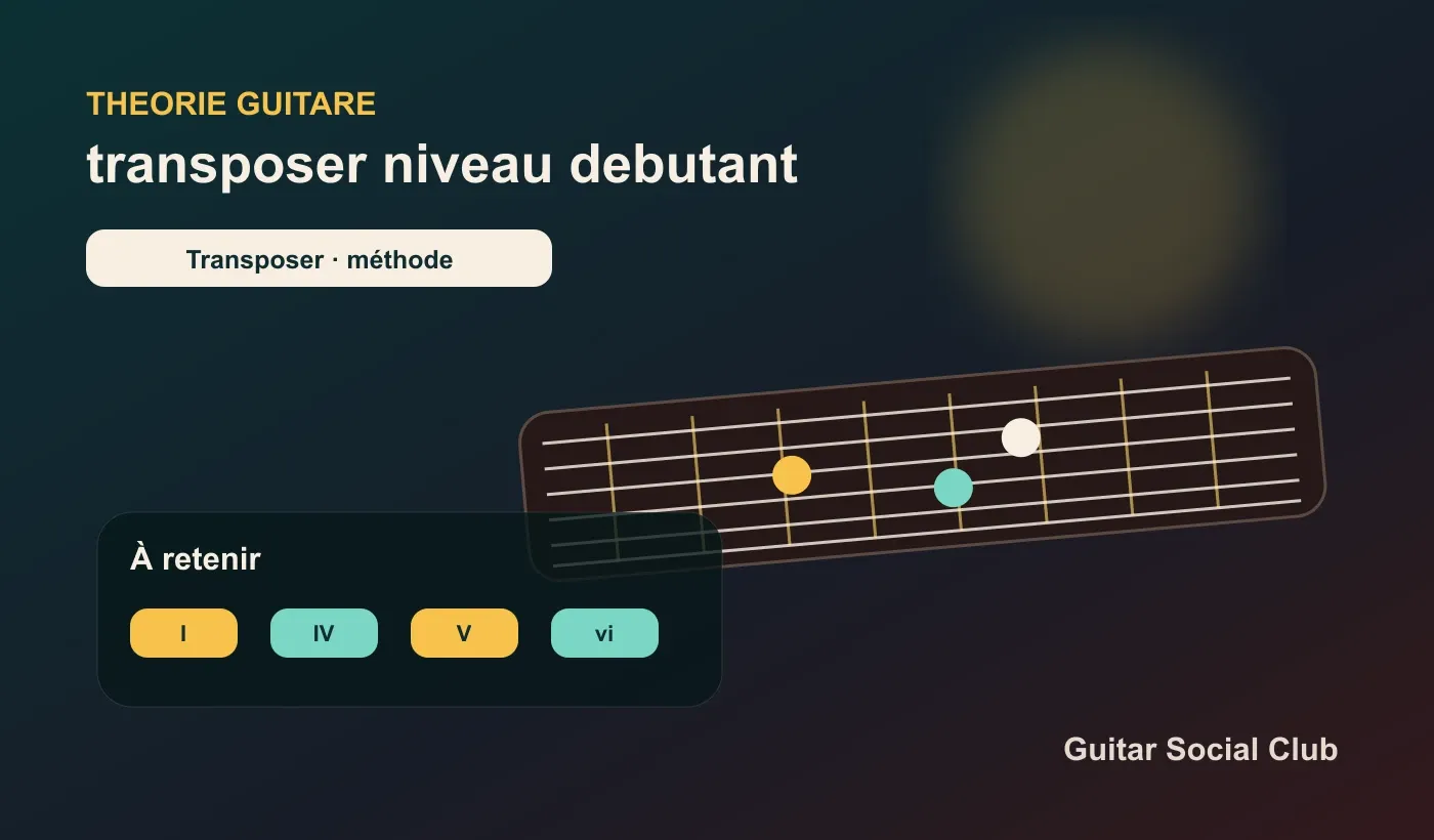 Transposer ou utiliser le capo pour adapter une chanson au niveau