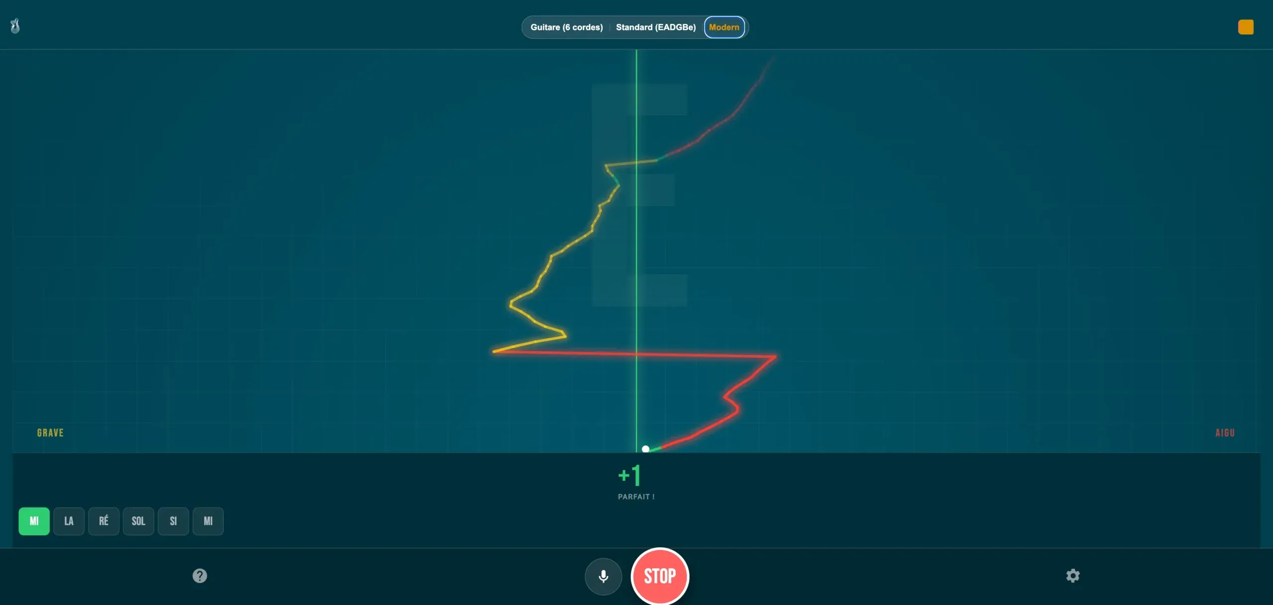 Application Accordeur Guitar Social Club sur mobile