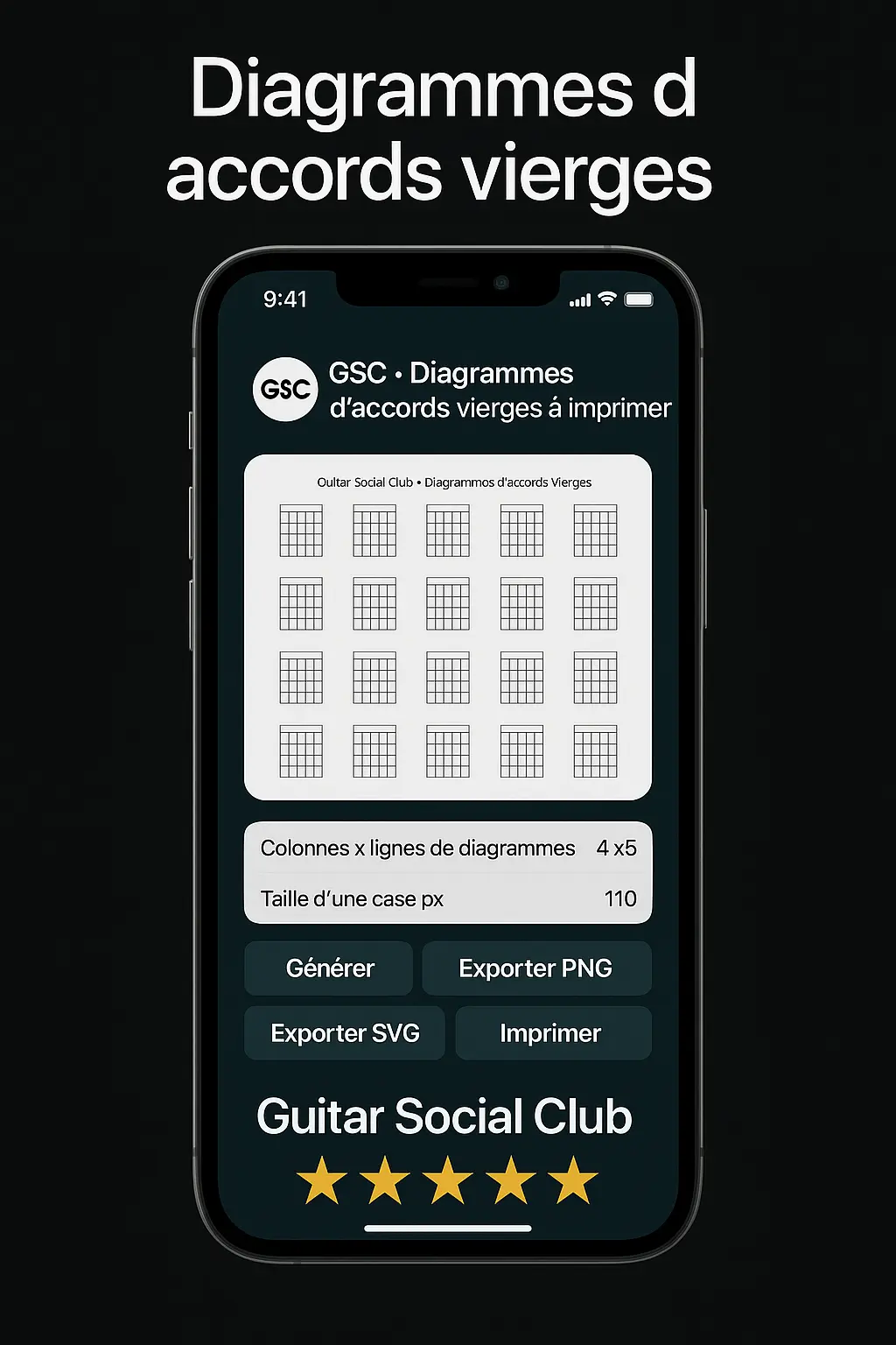 Diagramme d'accord vierge