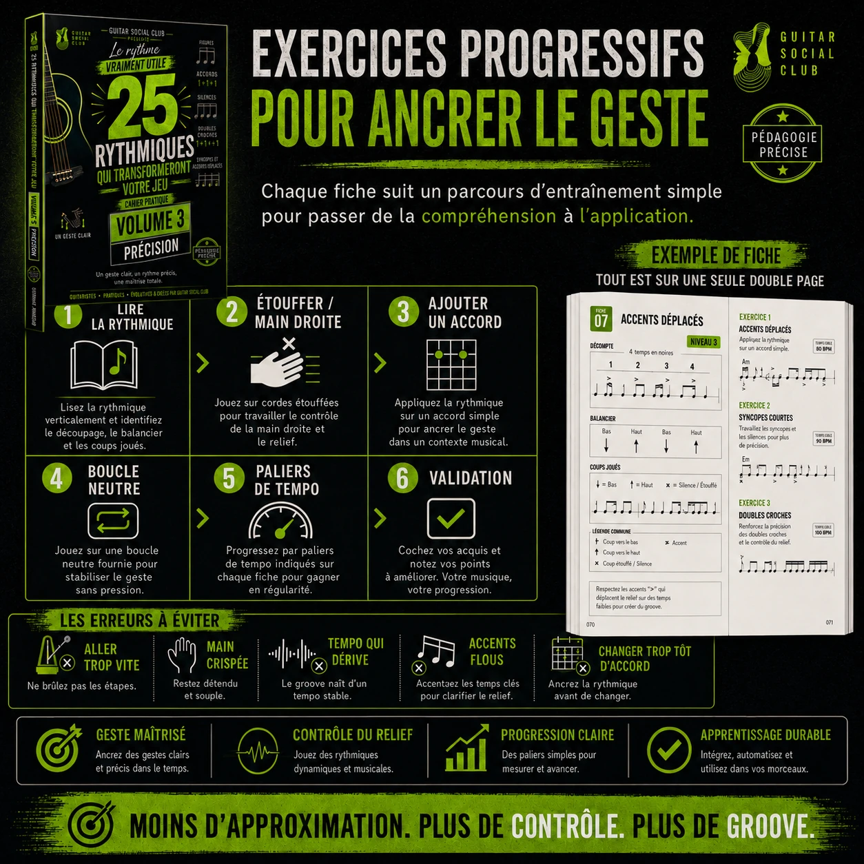 Exercices progressifs du volume 3 pour passer des cellules confirmées au jeu réel avec grilles et cycles longs