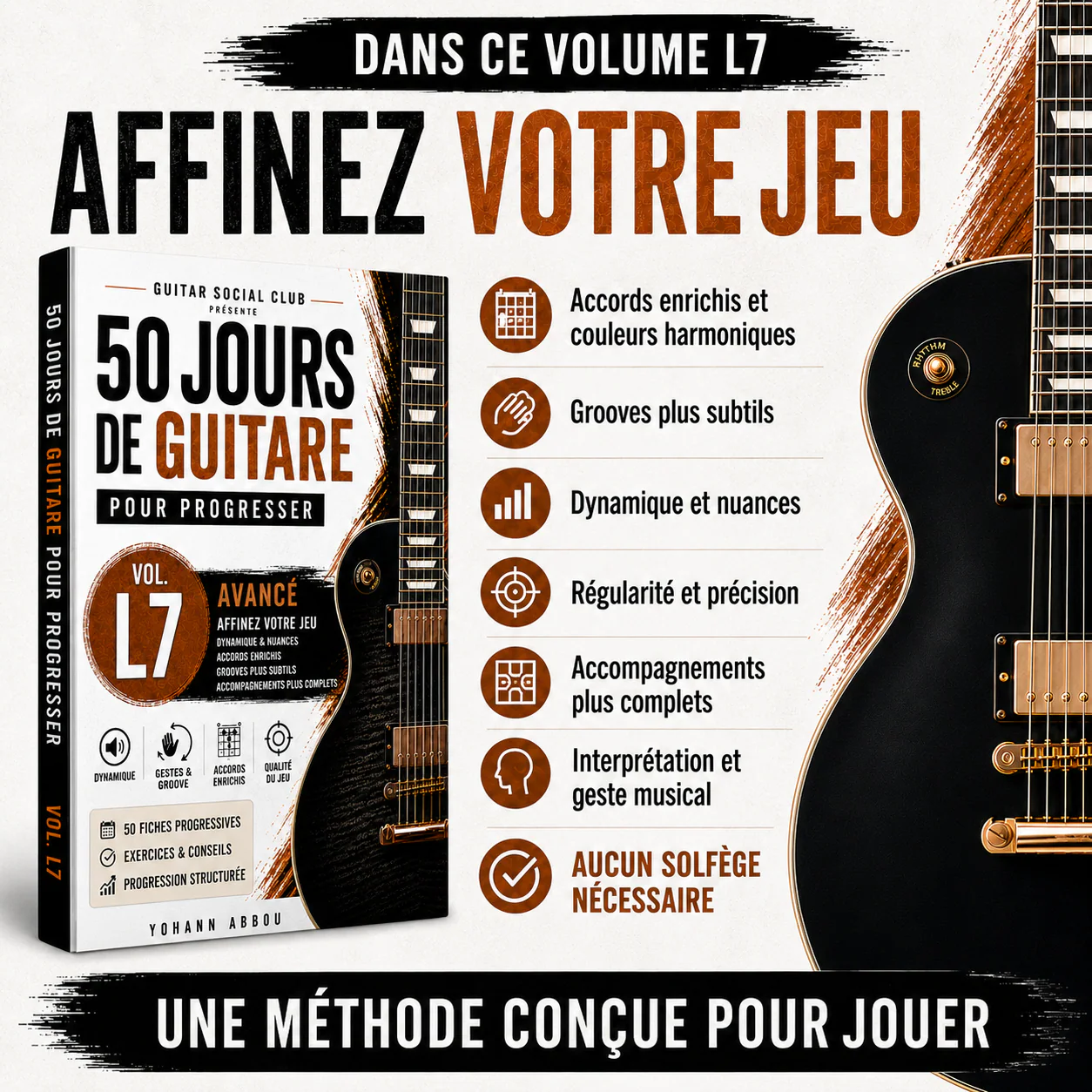 Méthode progressive du volume 7 pour affiner l’accompagnement avec des fiches claires et des objectifs musicaux