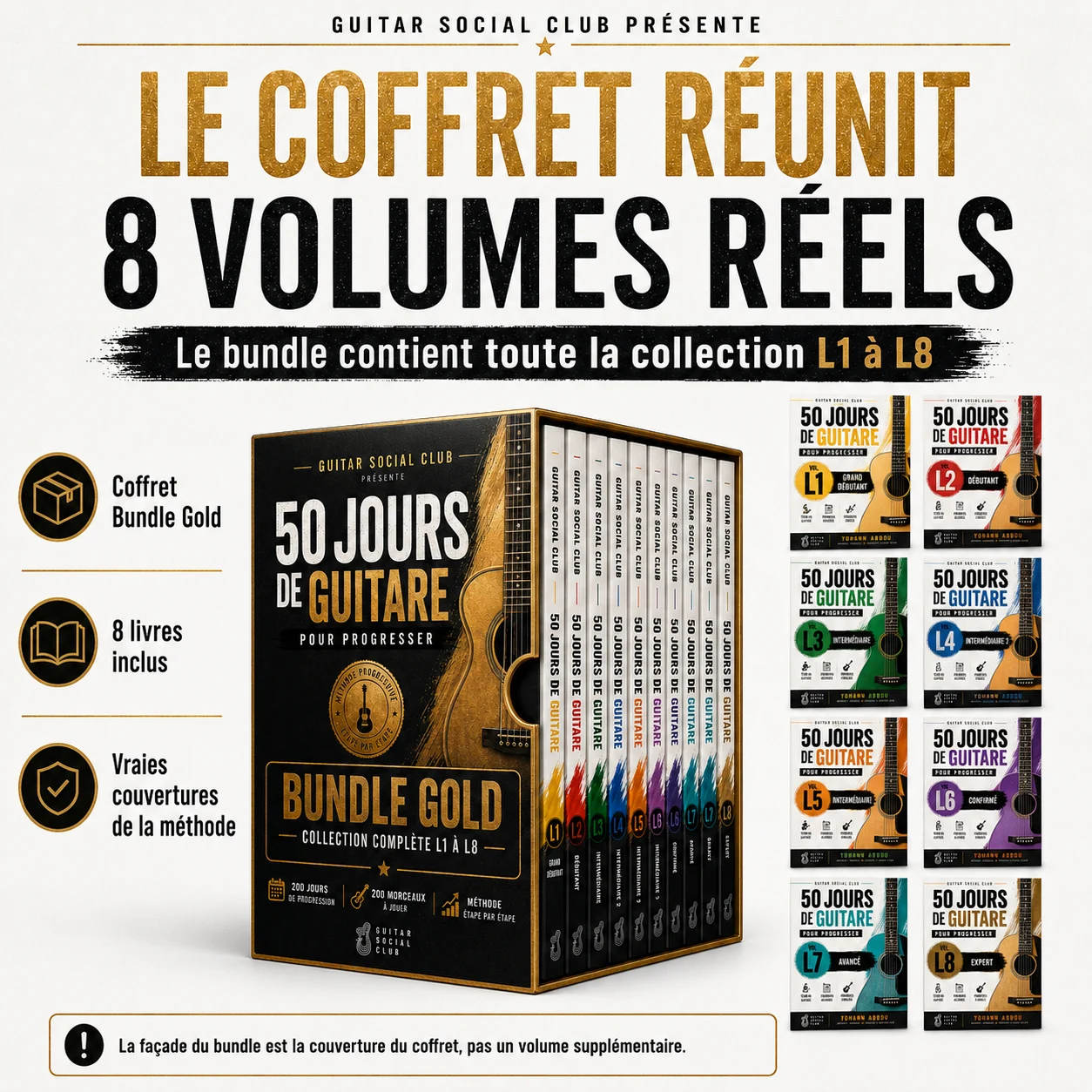 Volumes L1 et L2 pour installer les bases de guitare les accords ouverts le médiator et les premières grilles