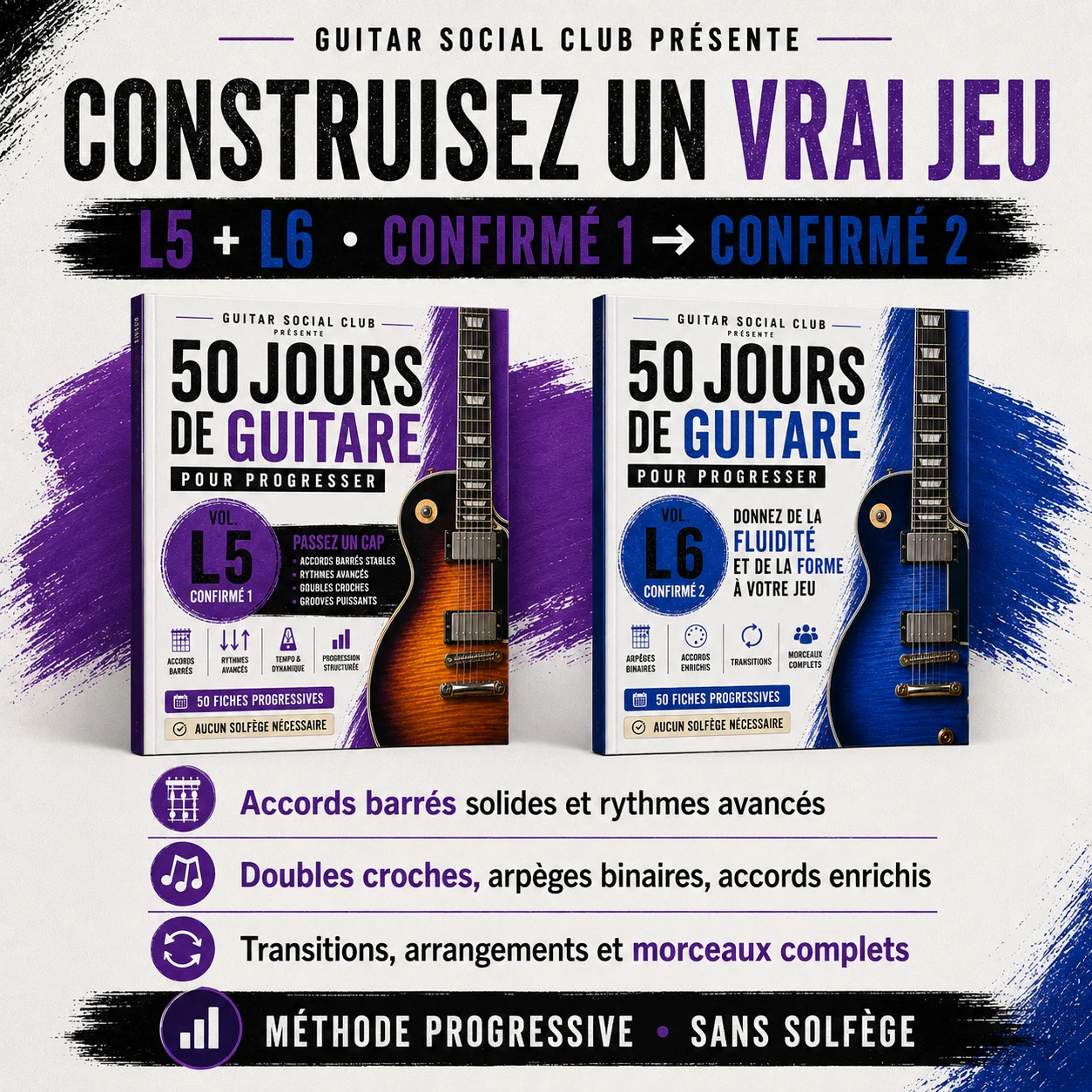 Volumes L7 et L8 pour affiner les nuances le placement rythmique les accords utiles l’arrangement et la maîtrise du jeu
