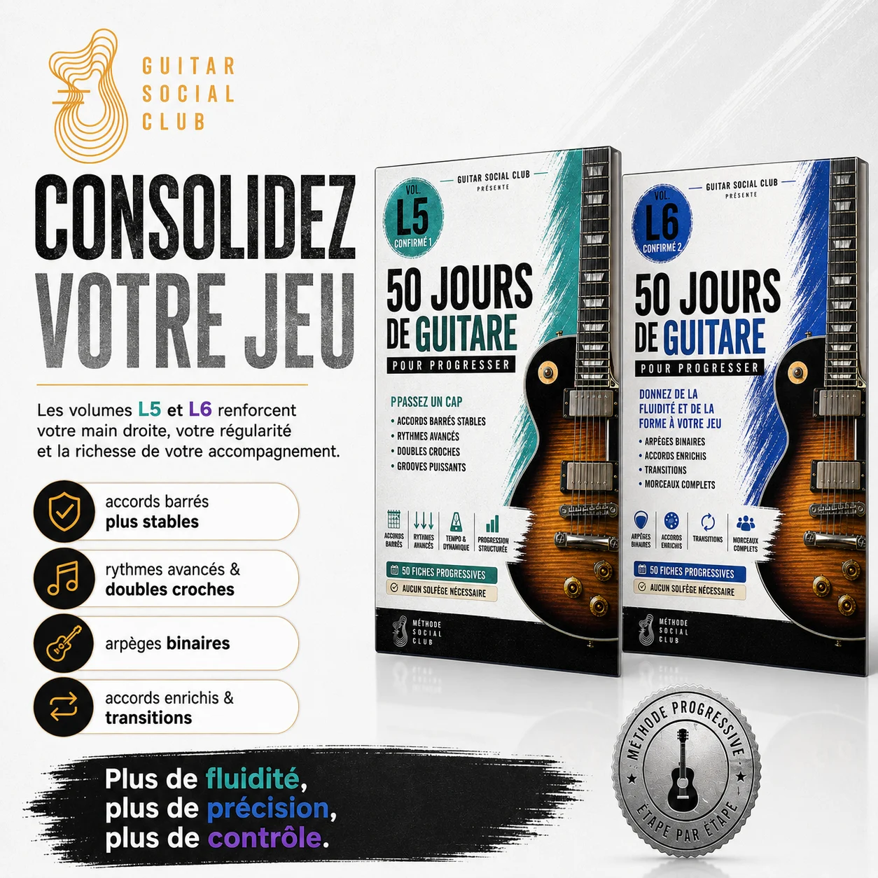 Volume L6 pour gagner en fluidité avec les arpèges binaires les accords enrichis les transitions et les arrangements