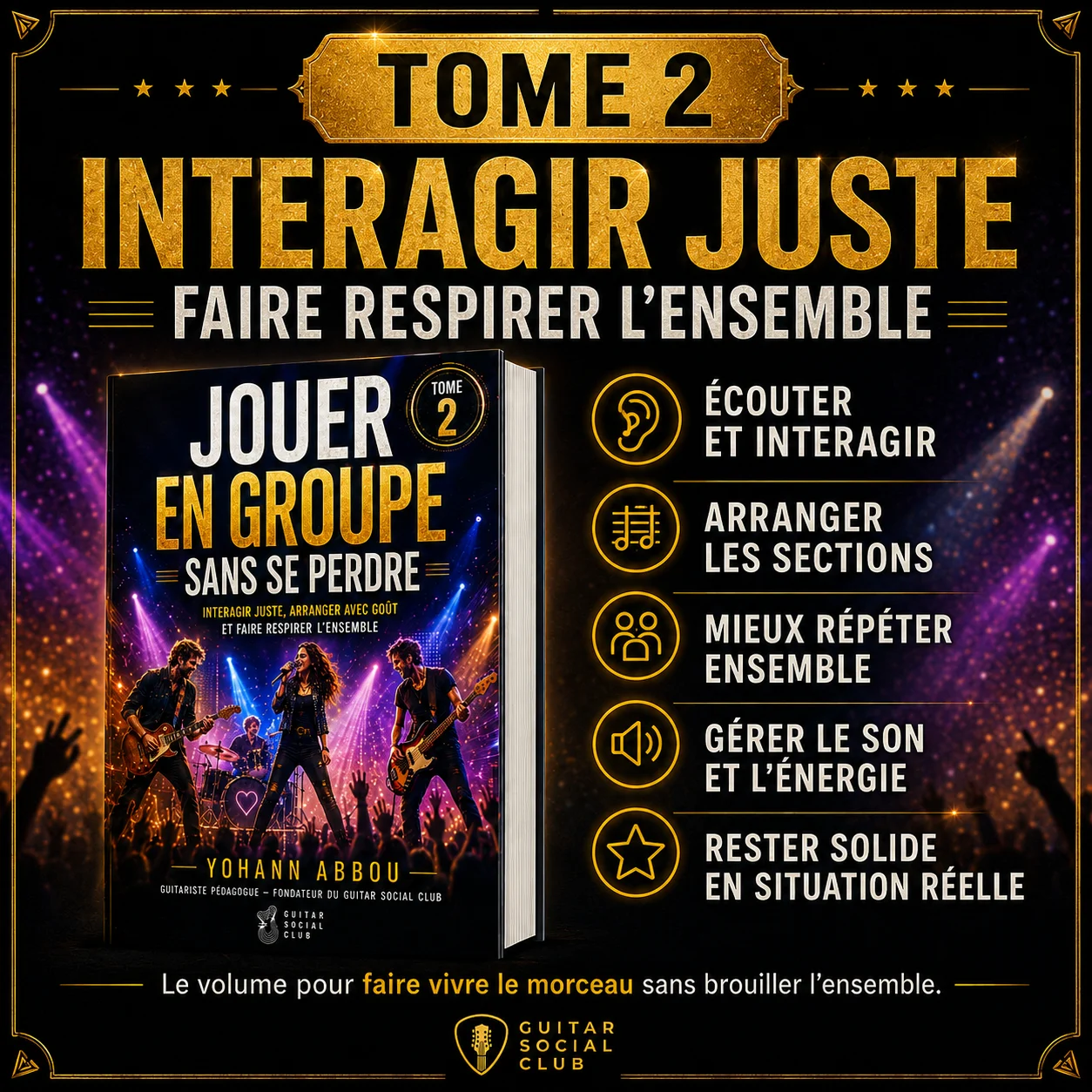 Diagnostic pour guitaristes qui se perdent quand plusieurs musiciens jouent ensemble