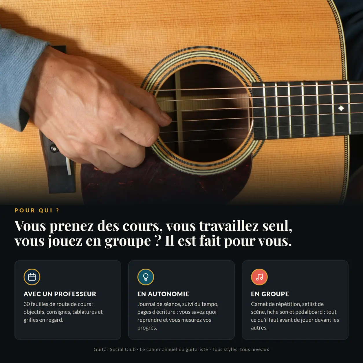 Trois bénéfices du cahier : organiser ses cours, suivre ses séances, voir sa progression