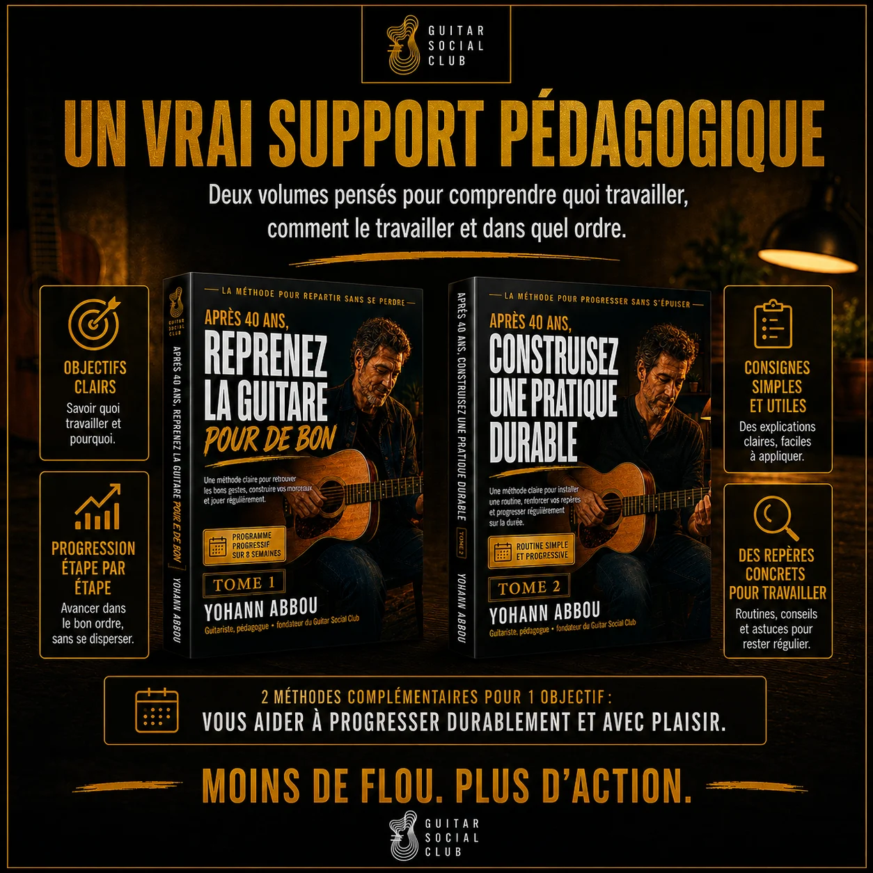 Image visualiseur du pack pour consolider sa reprise de guitare avec une méthode claire après 40 ans