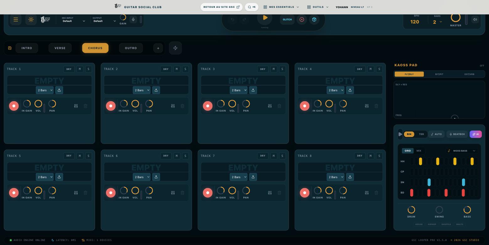 Jam Studio : séquenceur de batterie avec un groove chargé
