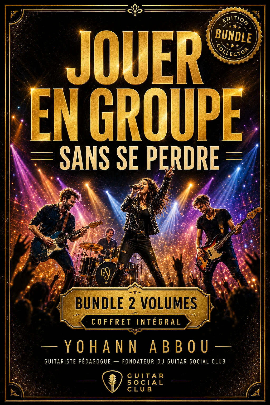 Couverture du bundle Jouer en groupe sans se perdre réunissant les deux volumes pour apprendre à trouver sa place et rester fiable en groupe