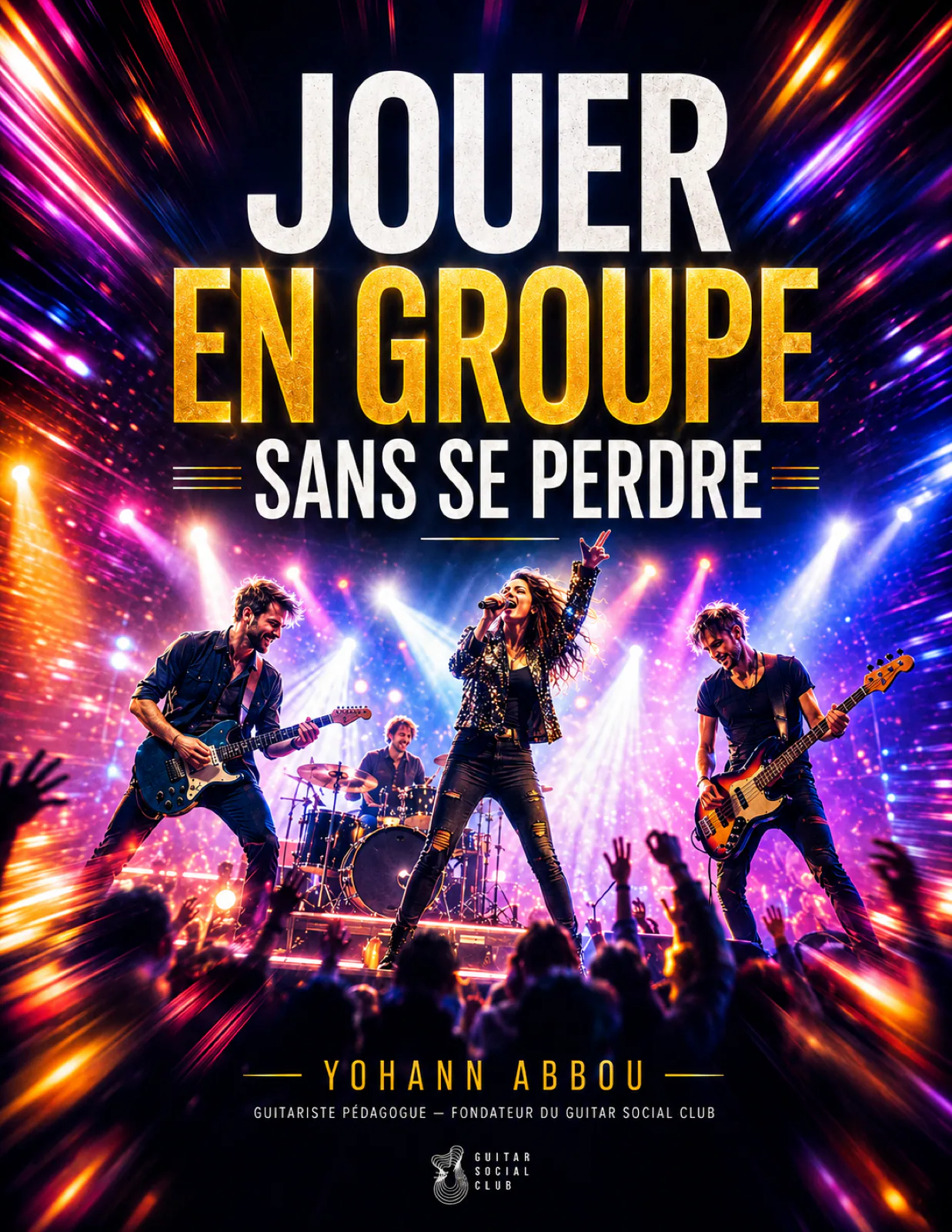 Livre Jouer en groupe sans se perdre : Contenu structuré pour progresser vite : notions essentielles, exercices guidés et repères concrets pour appliquer immédiatement la méthode en pratique réelle. pour progresser à la guitare avec une méthode claire