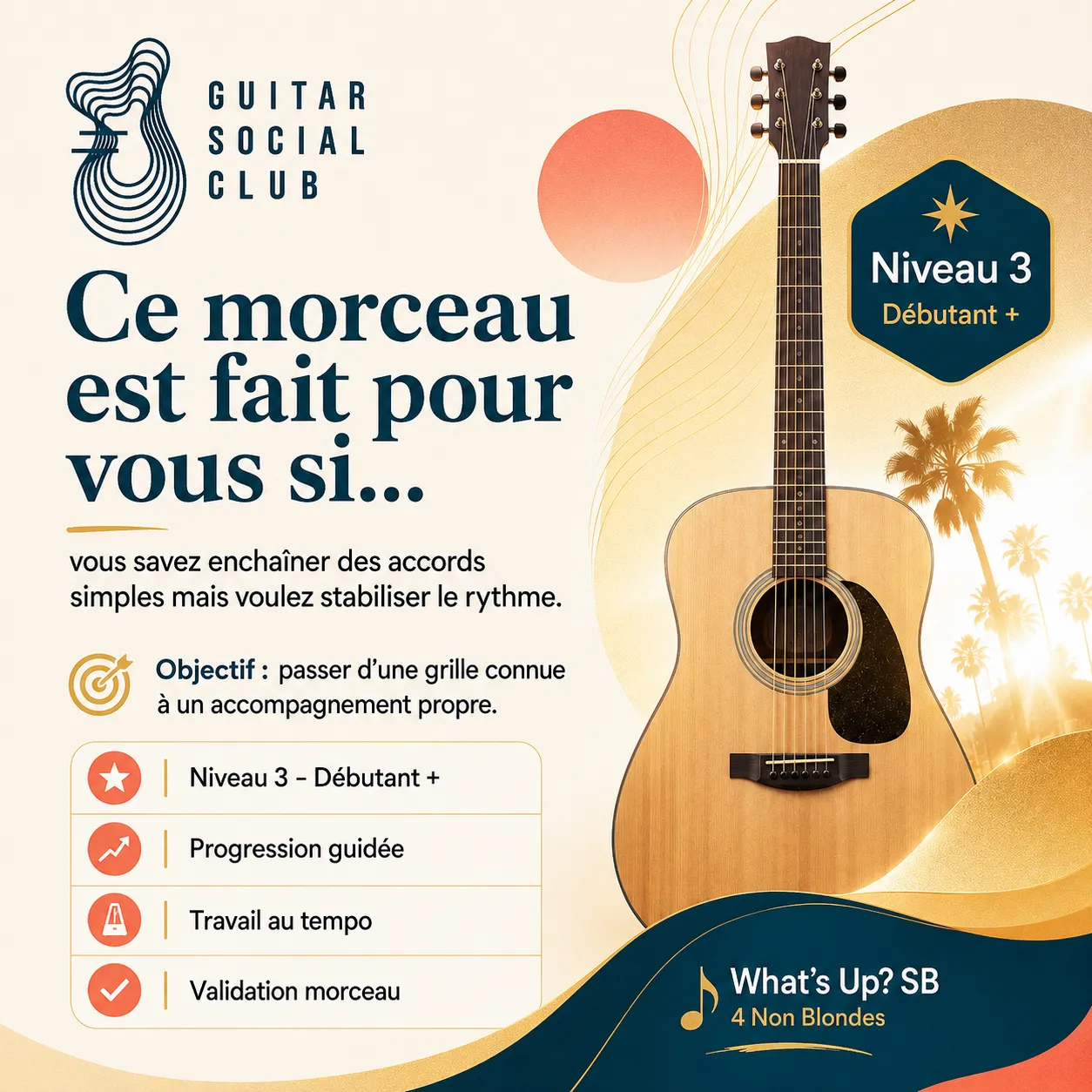 Diagnostic niveau et progression pour What's Up?