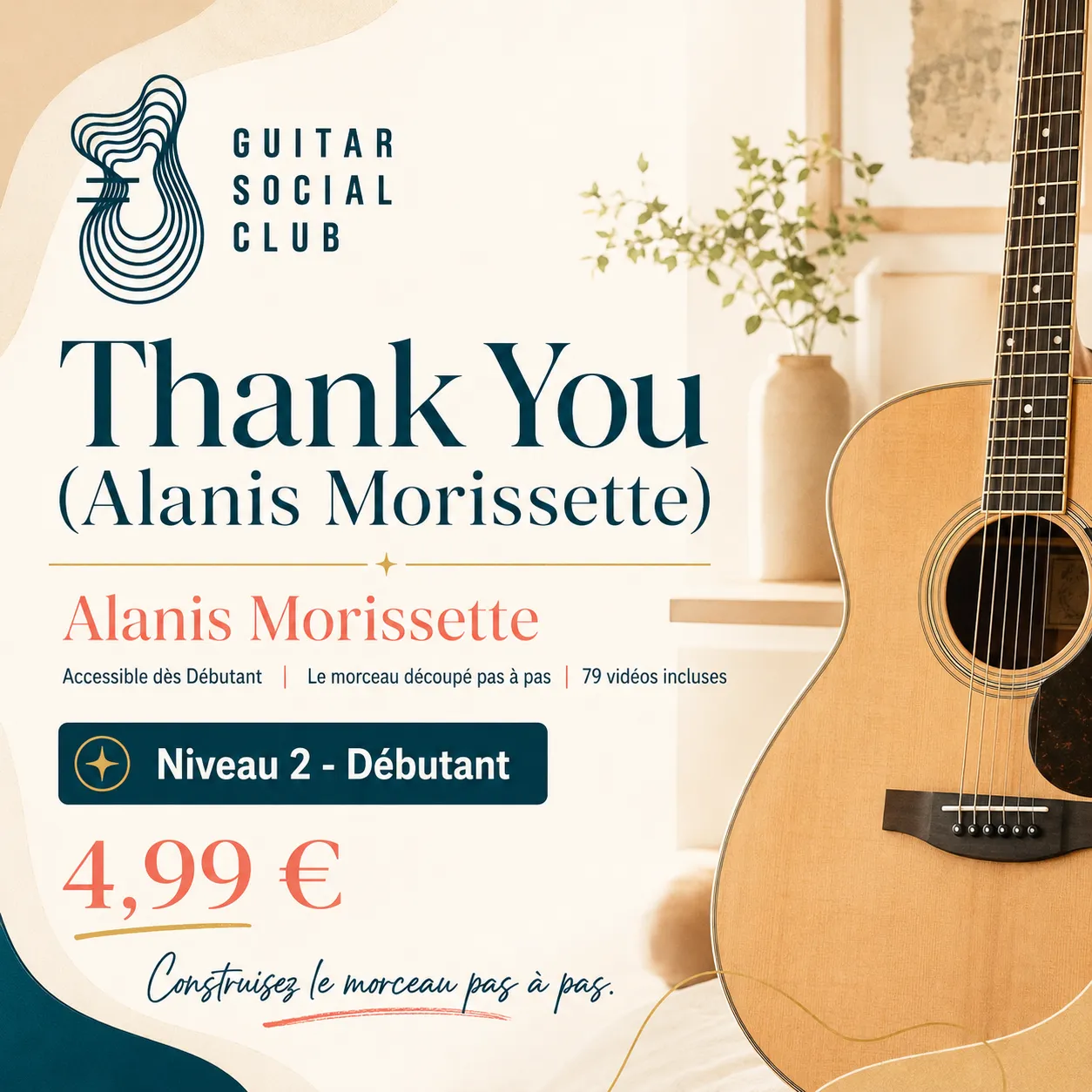 Couverture boutique lumineuse de Thank You par Alanis Morissette avec univers pop 90s doux