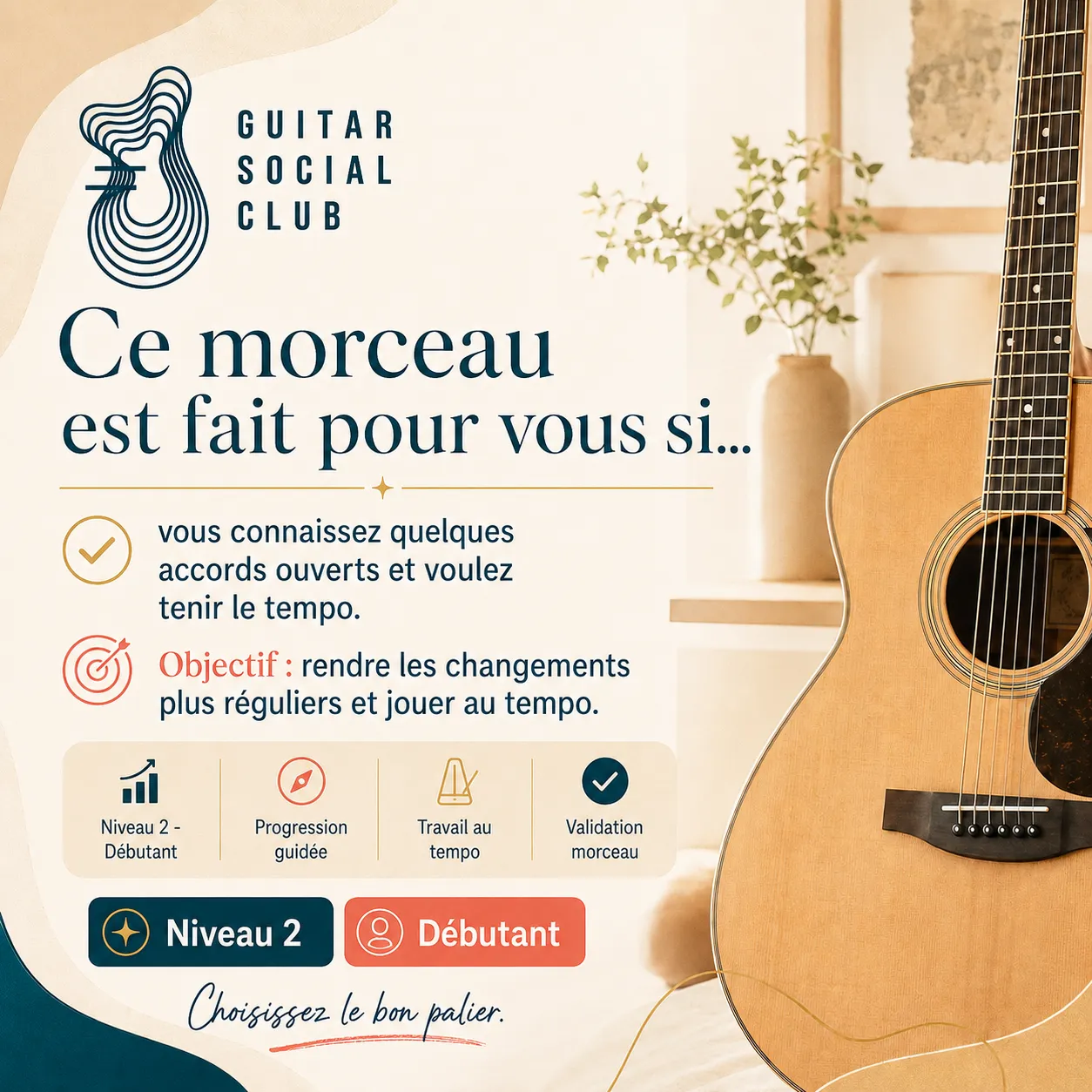 Diagnostic niveau débutant pour Thank You par Alanis Morissette