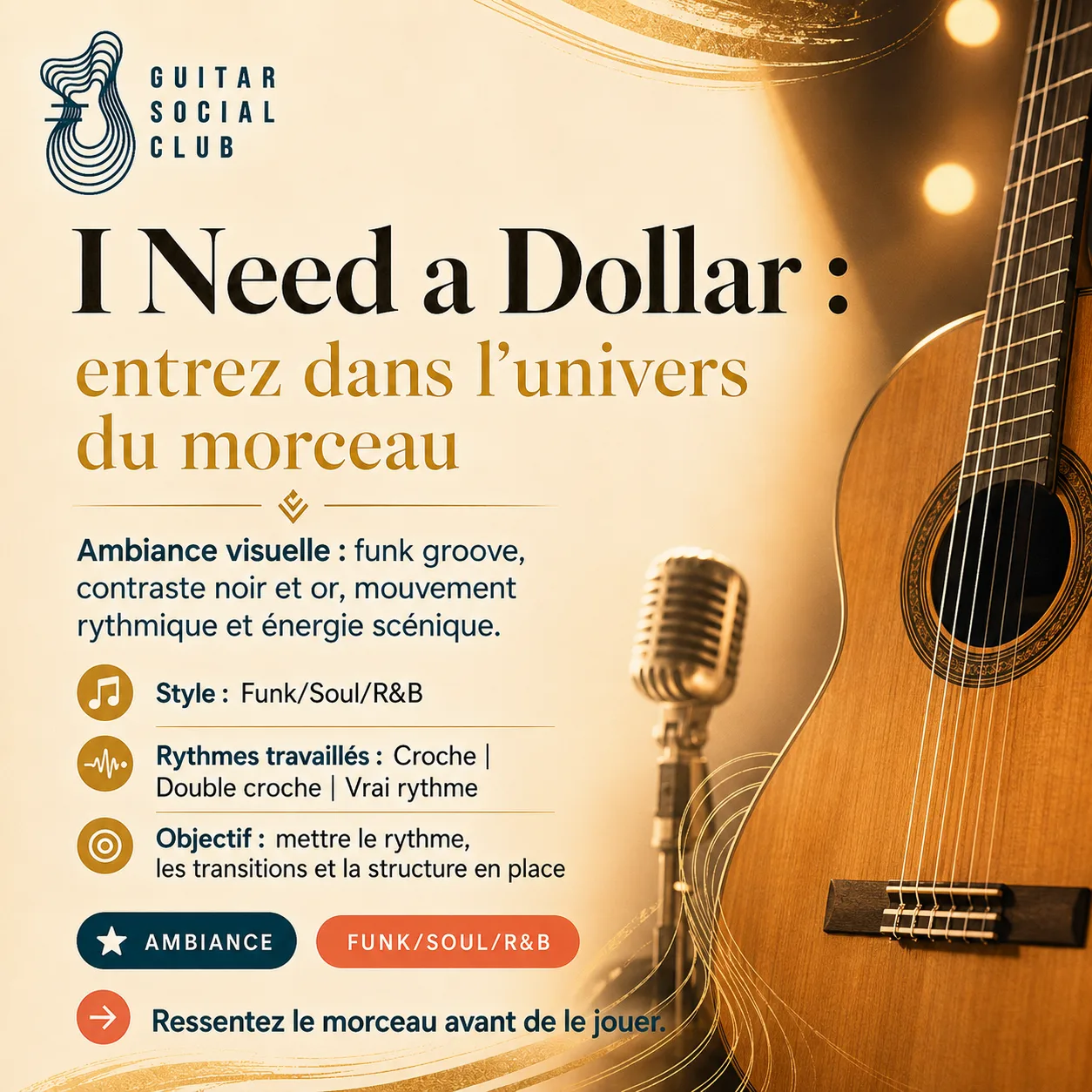 Ambiance musicale originale pour I Need a Dollar sans pochette ni artiste