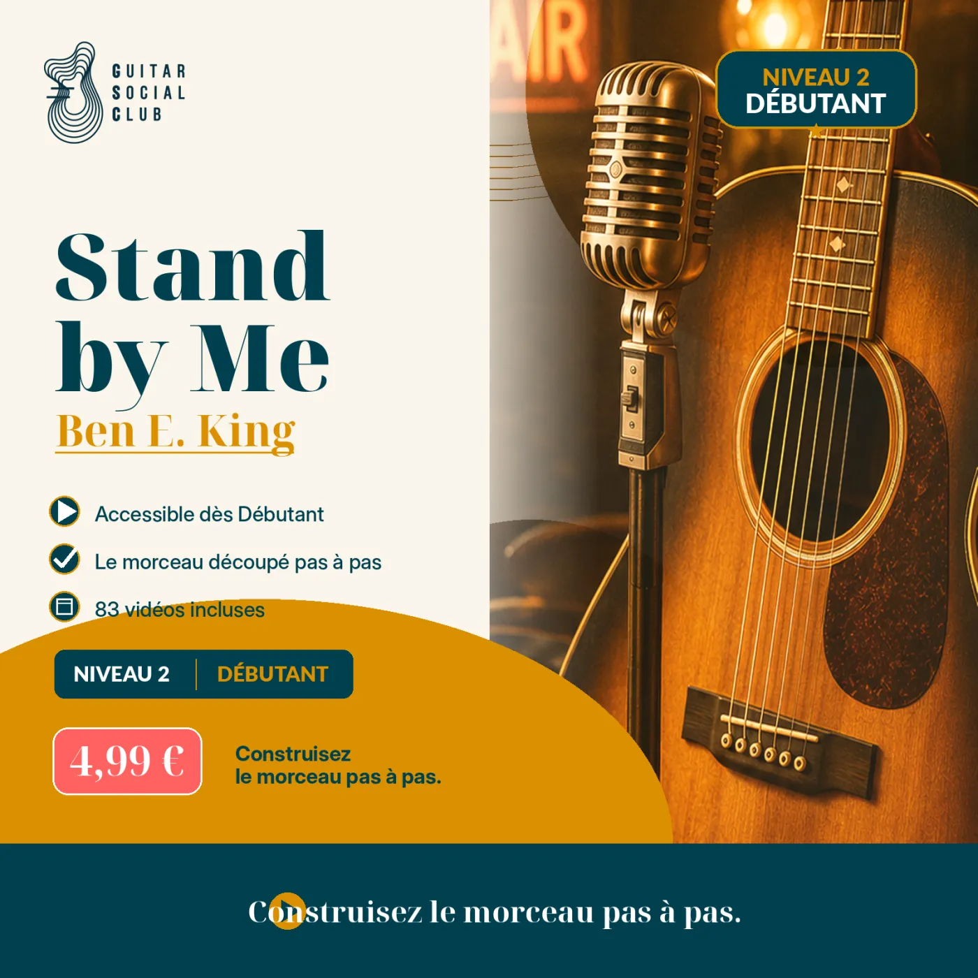 Couverture boutique lumineuse de Stand By Me avec univers soul vintage