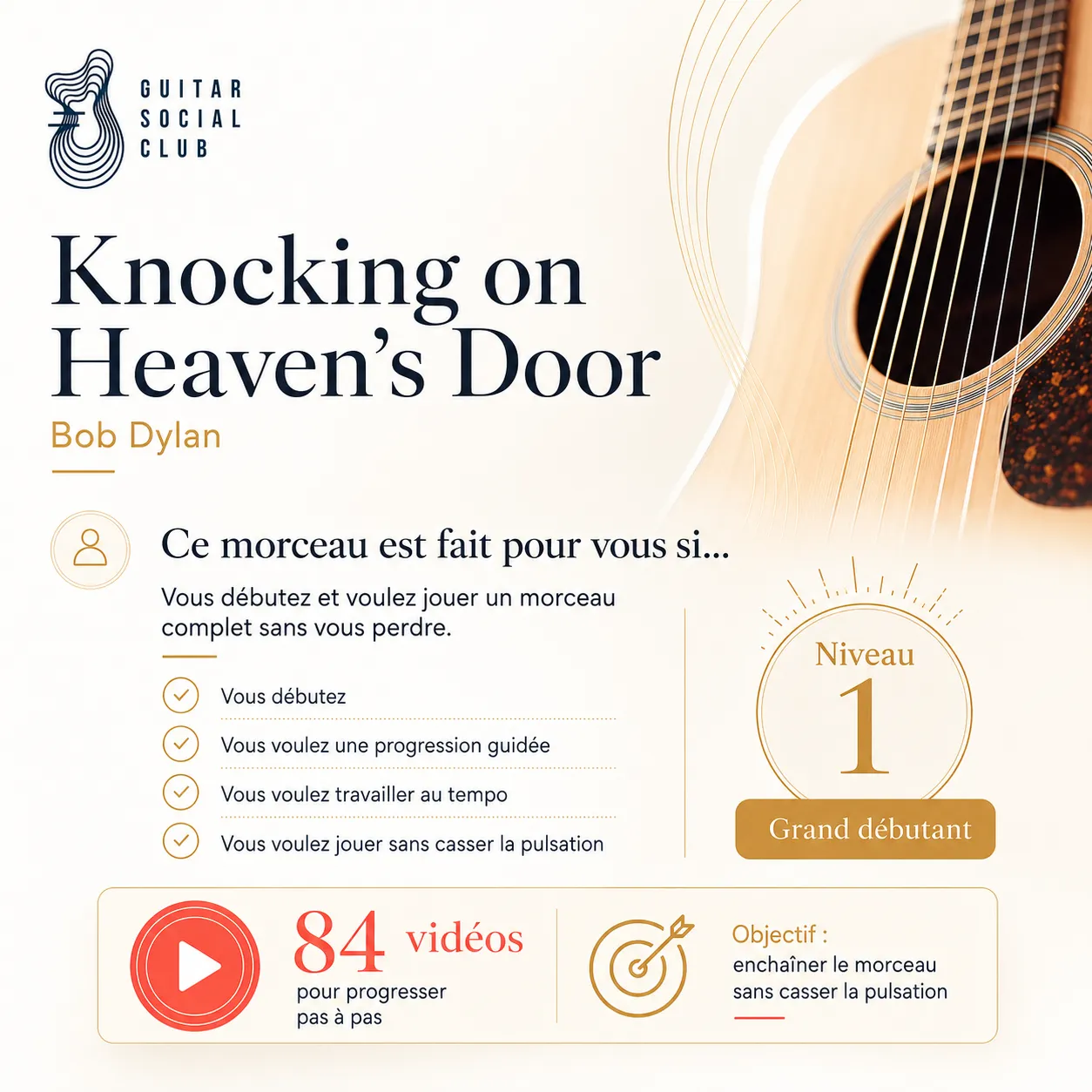 Diagnostic niveau grand débutant pour Knocking on Heaven's Door