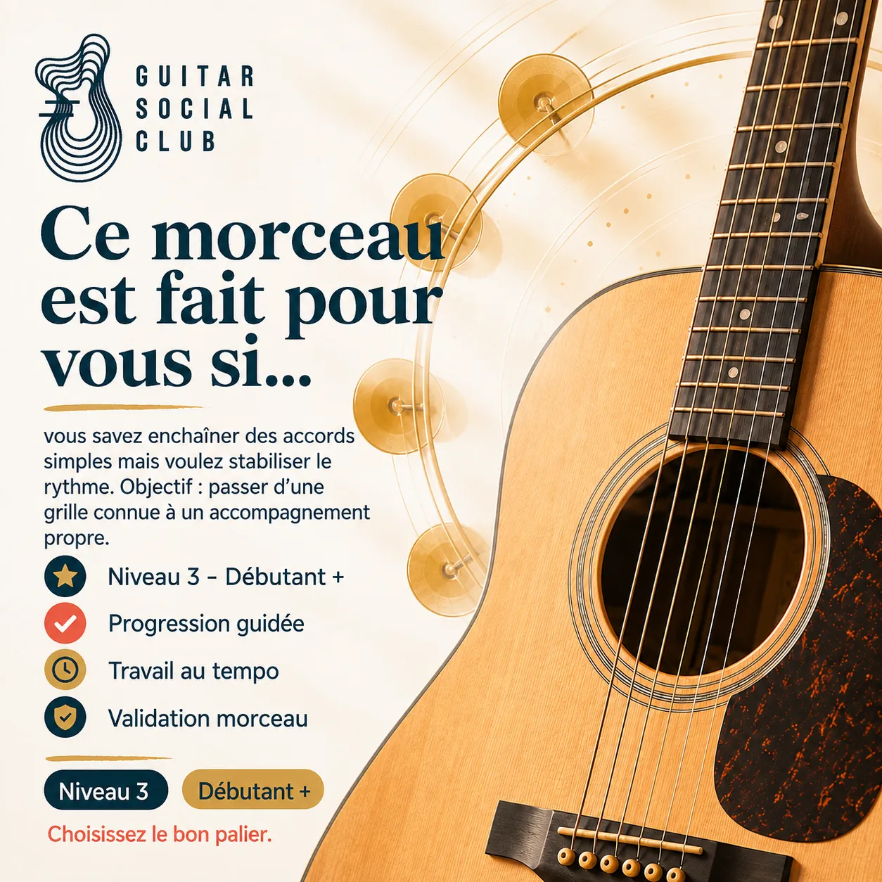 Diagnostic niveau et progression pour Mr Tambourine Man