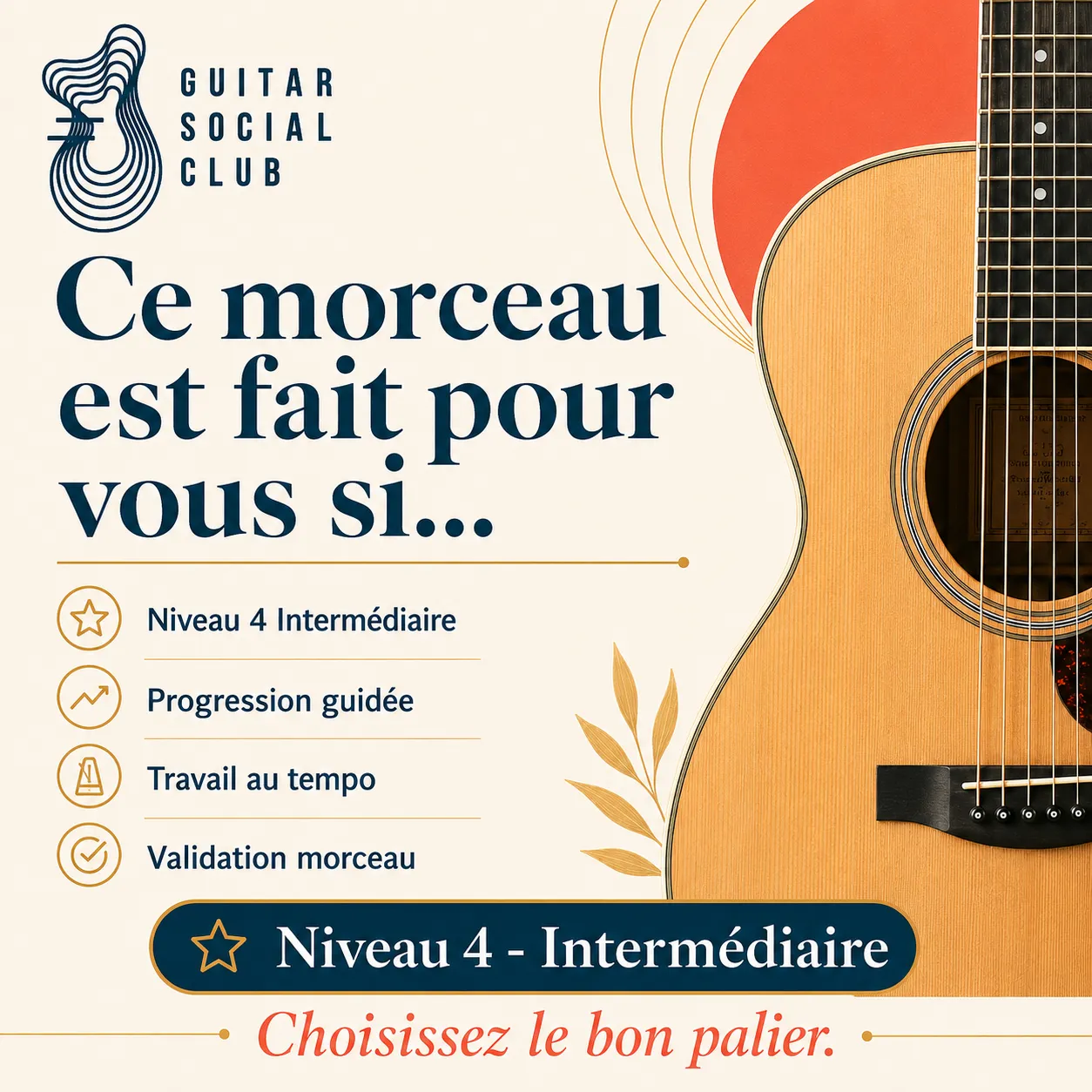 Diagnostic niveau et progression pour Could You Be Loved