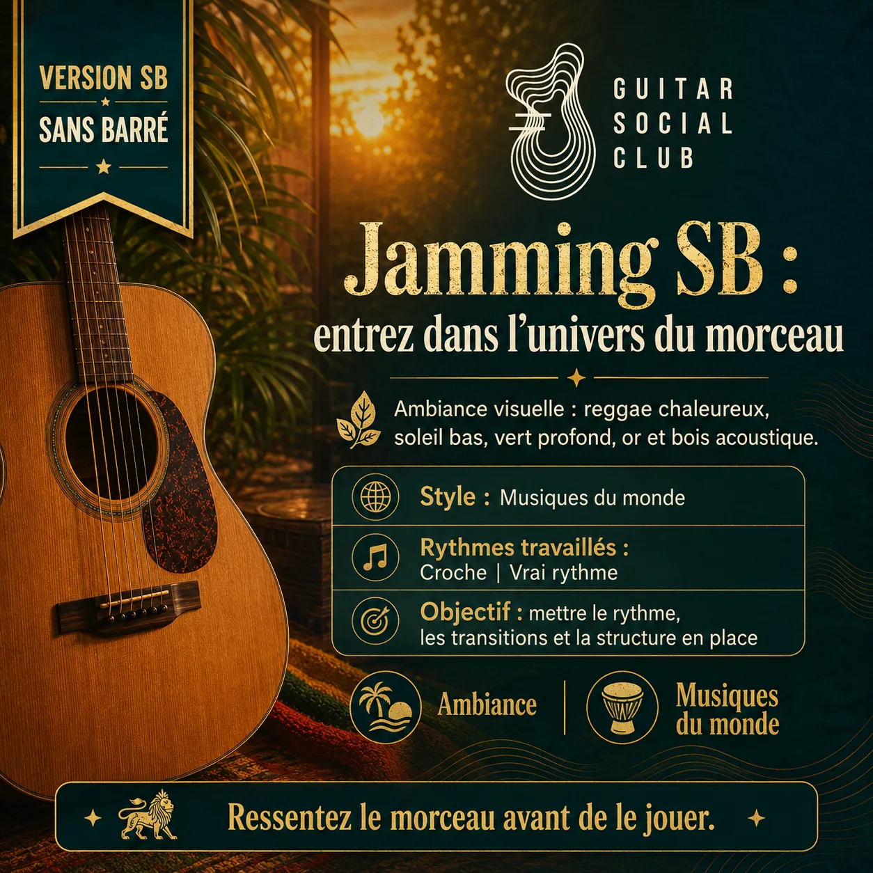 Ambiance musicale originale pour Jamming sans pochette ni artiste