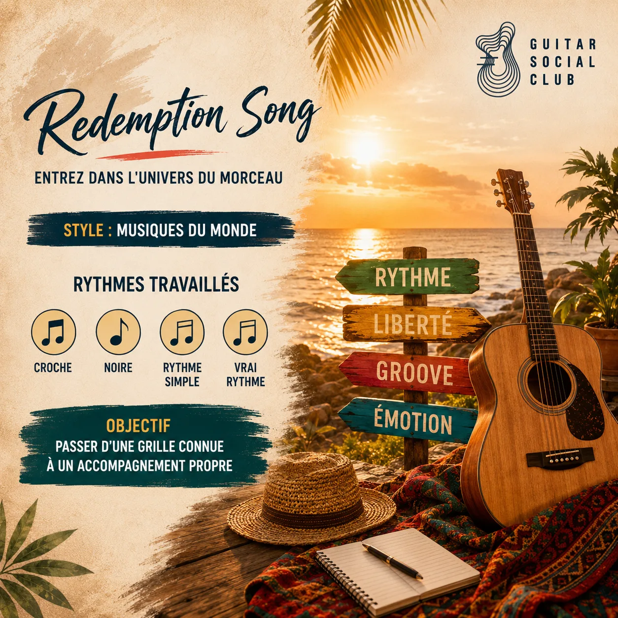 Ambiance musicale originale pour Redemption Song sans pochette ni artiste