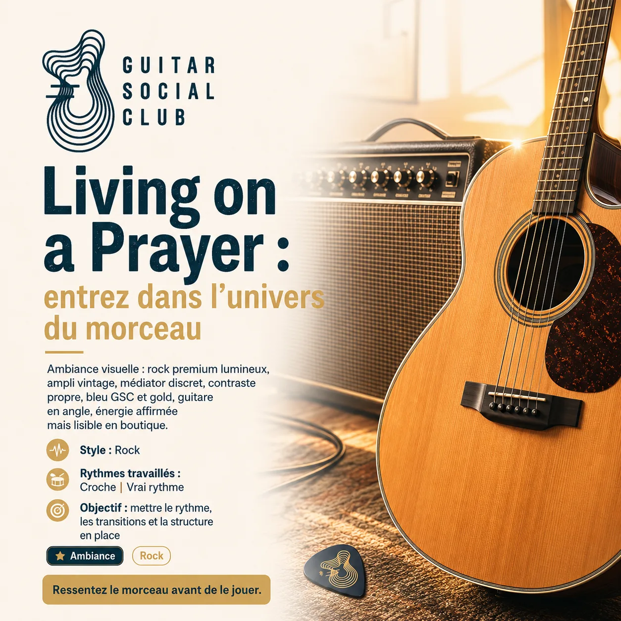 Ambiance musicale originale pour Living on a Prayer sans pochette ni artiste