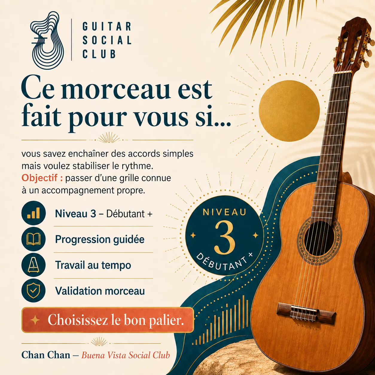 Diagnostic niveau et progression pour Chan Chan