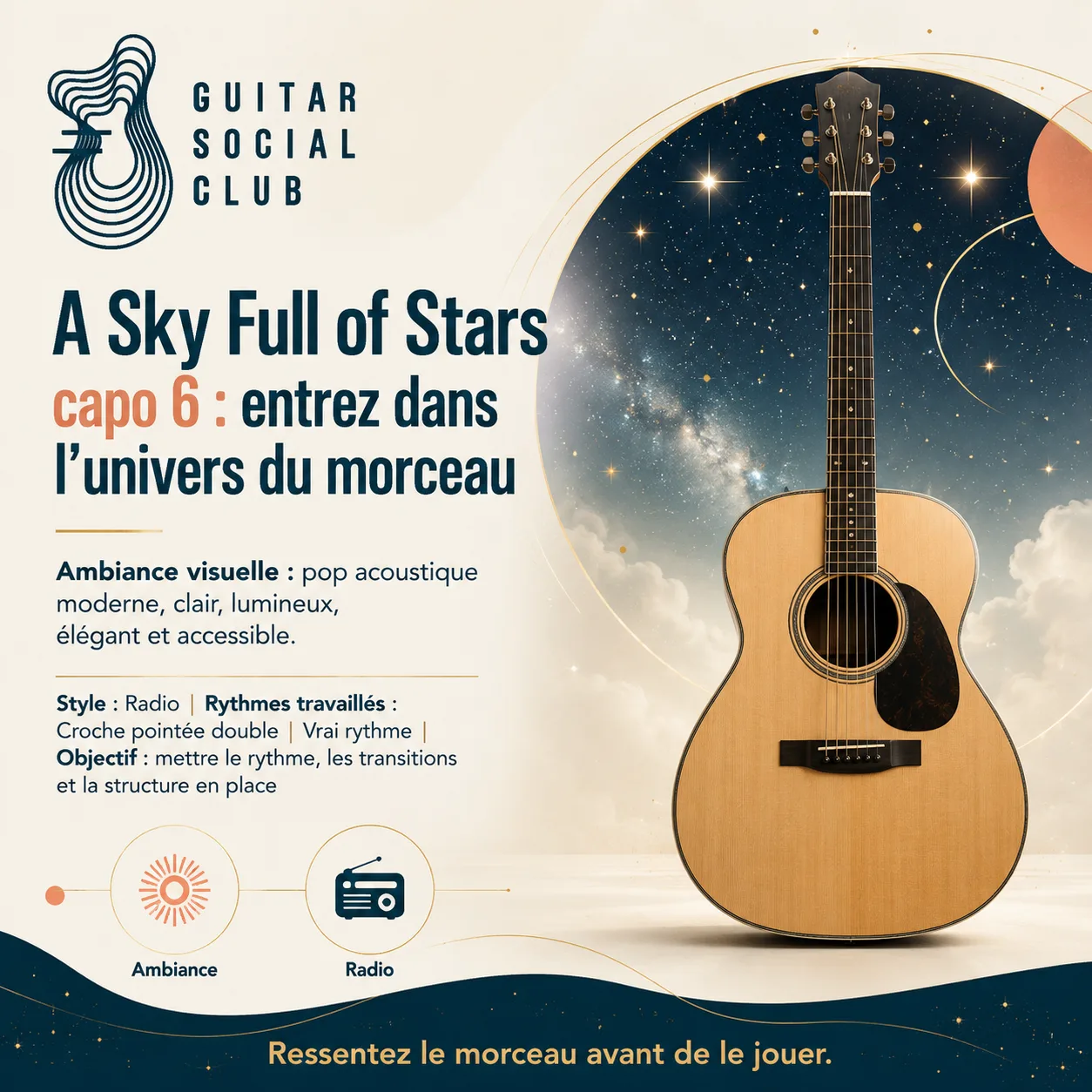 Ambiance musicale originale pour A Sky Full of Stars capo 6 sans pochette ni artiste
