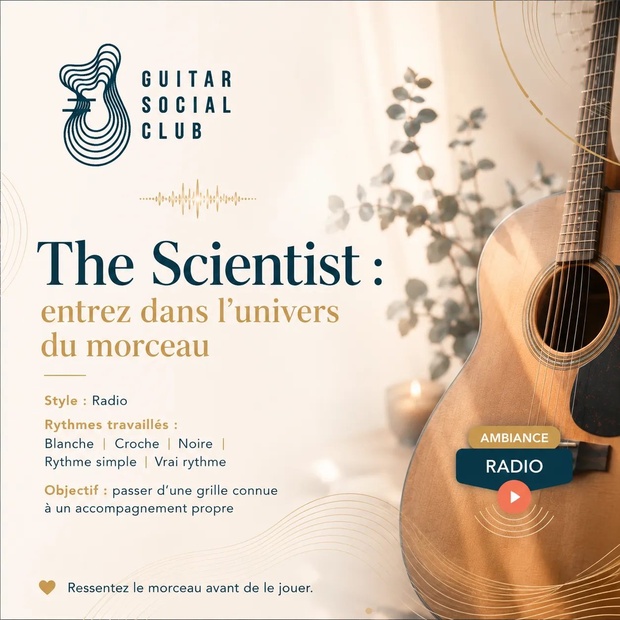 Ambiance musicale originale pour The Scientist sans pochette ni artiste