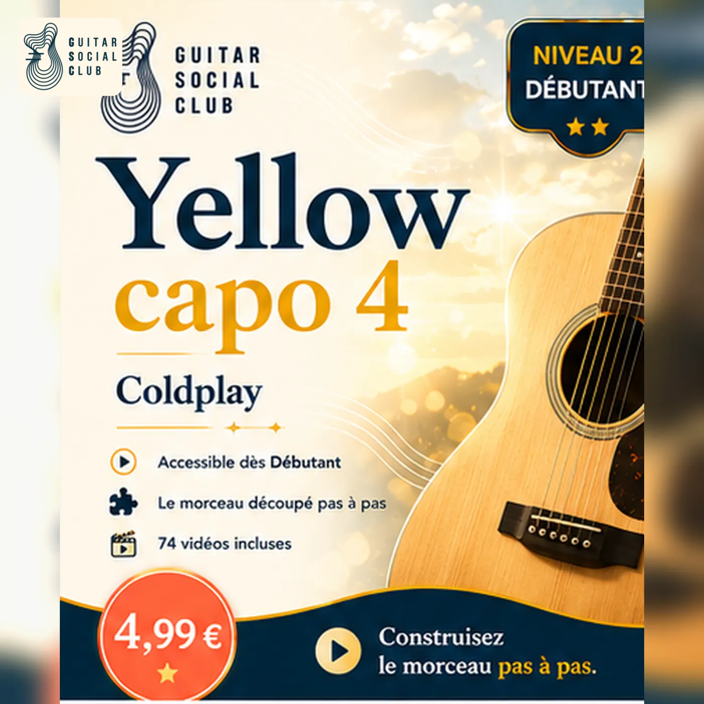 Couverture boutique lumineuse de Yellow capo 4 avec univers ballade radio solaire