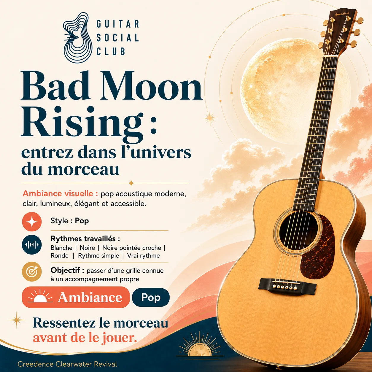 Ambiance musicale originale pour Bad Moon Rising sans pochette ni artiste