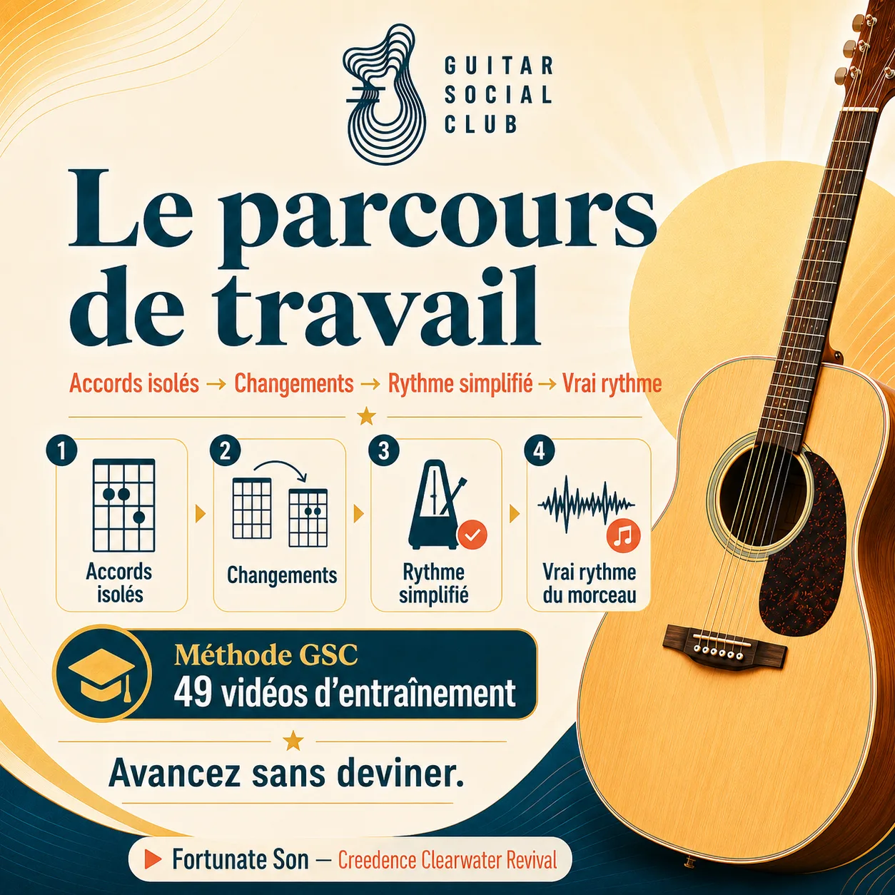Parcours de travail GSC pour apprendre Fortunate Son