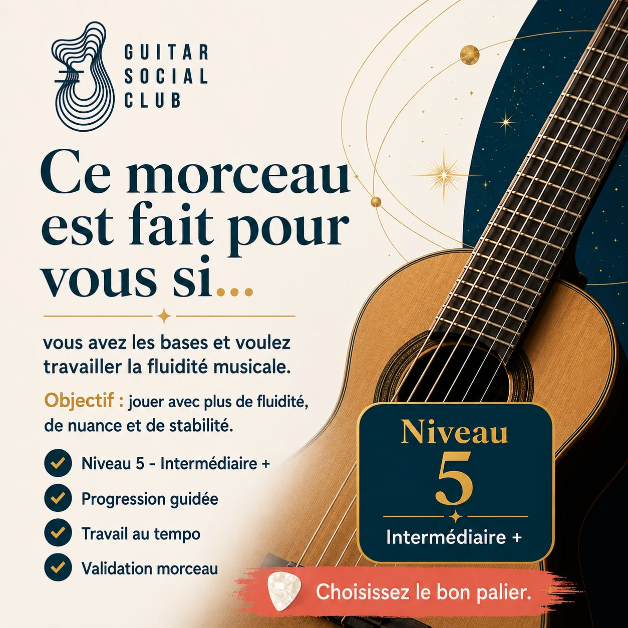 Diagnostic niveau et progression pour Space Oddity