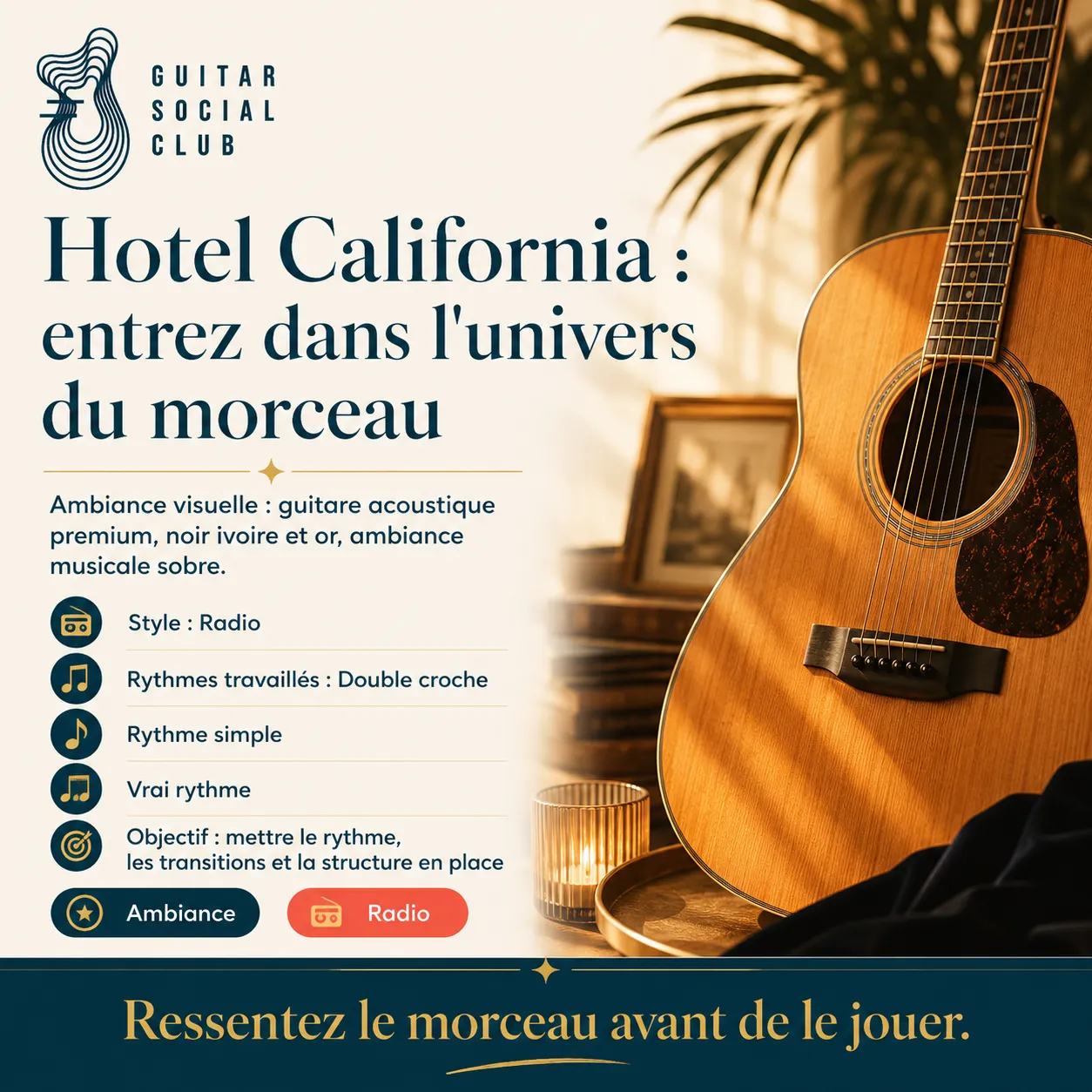 Ambiance musicale originale pour Hotel California sans pochette ni artiste