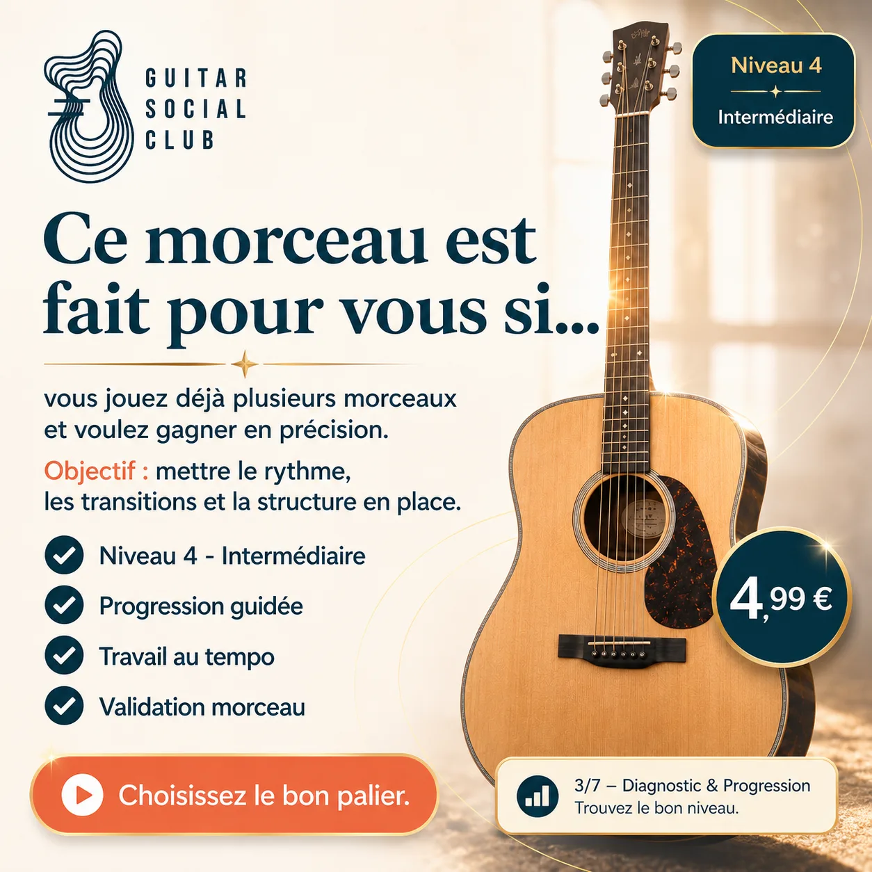 Diagnostic niveau et progression pour One of These Nights