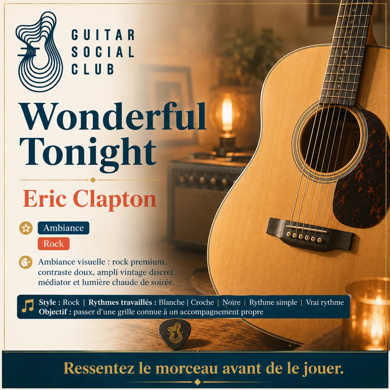 Ambiance musicale originale pour Wonderful Tonight sans pochette ni artiste
