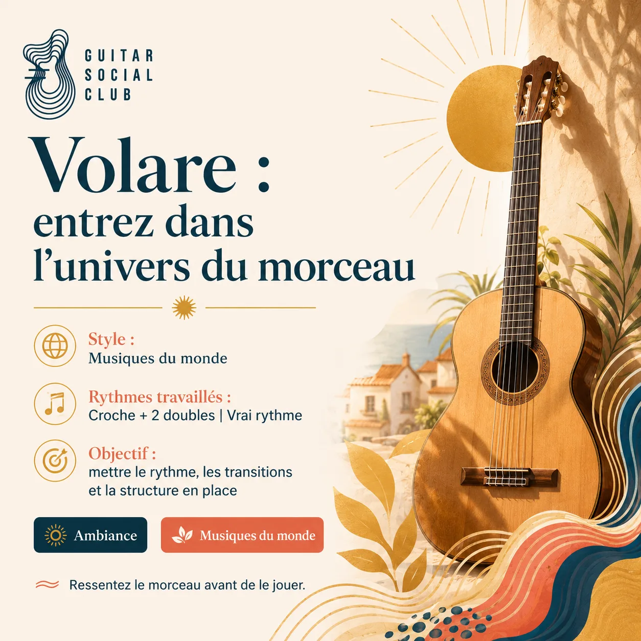 Ambiance musicale originale pour Volare sans pochette ni artiste