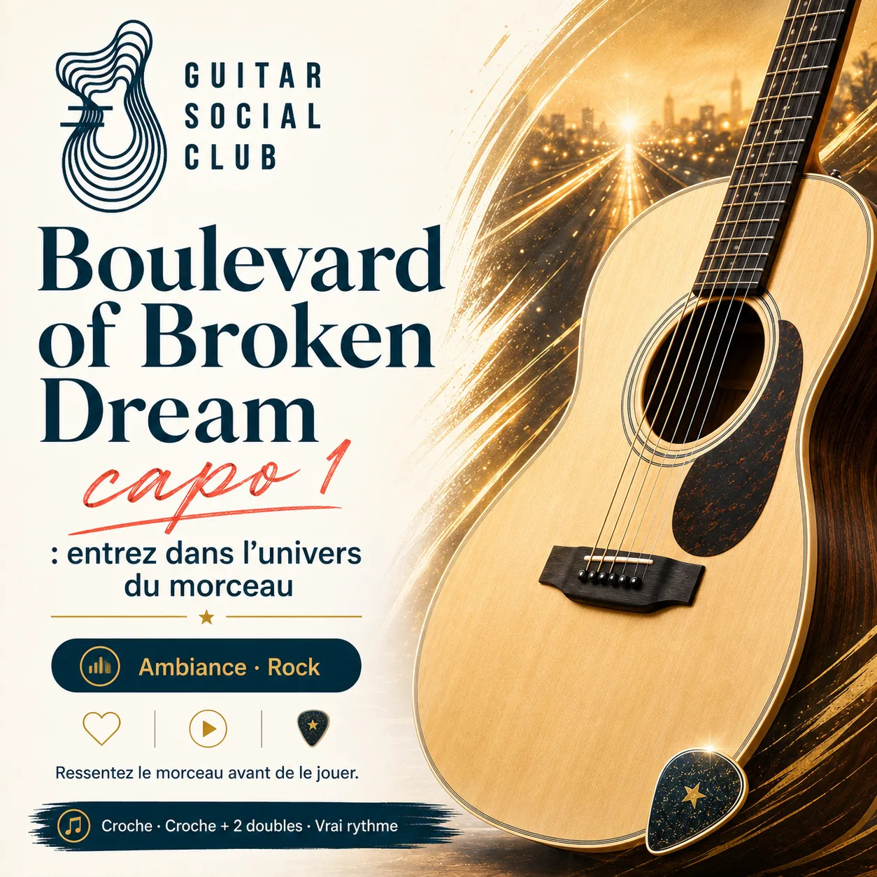 Ambiance musicale originale pour Boulevard of Broken Dream capo 1 sans pochette ni artiste