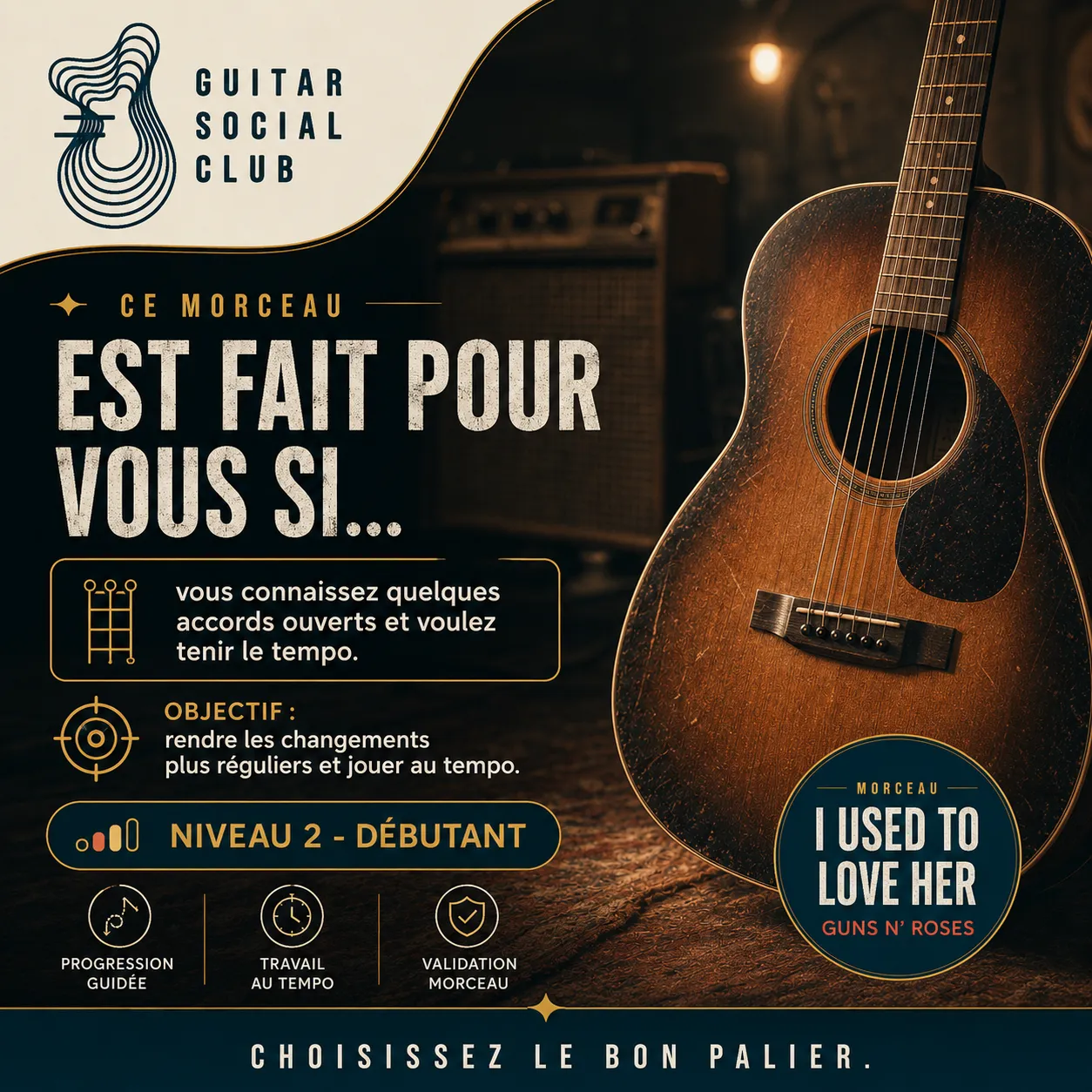 Diagnostic niveau débutant pour I Used to Love Her