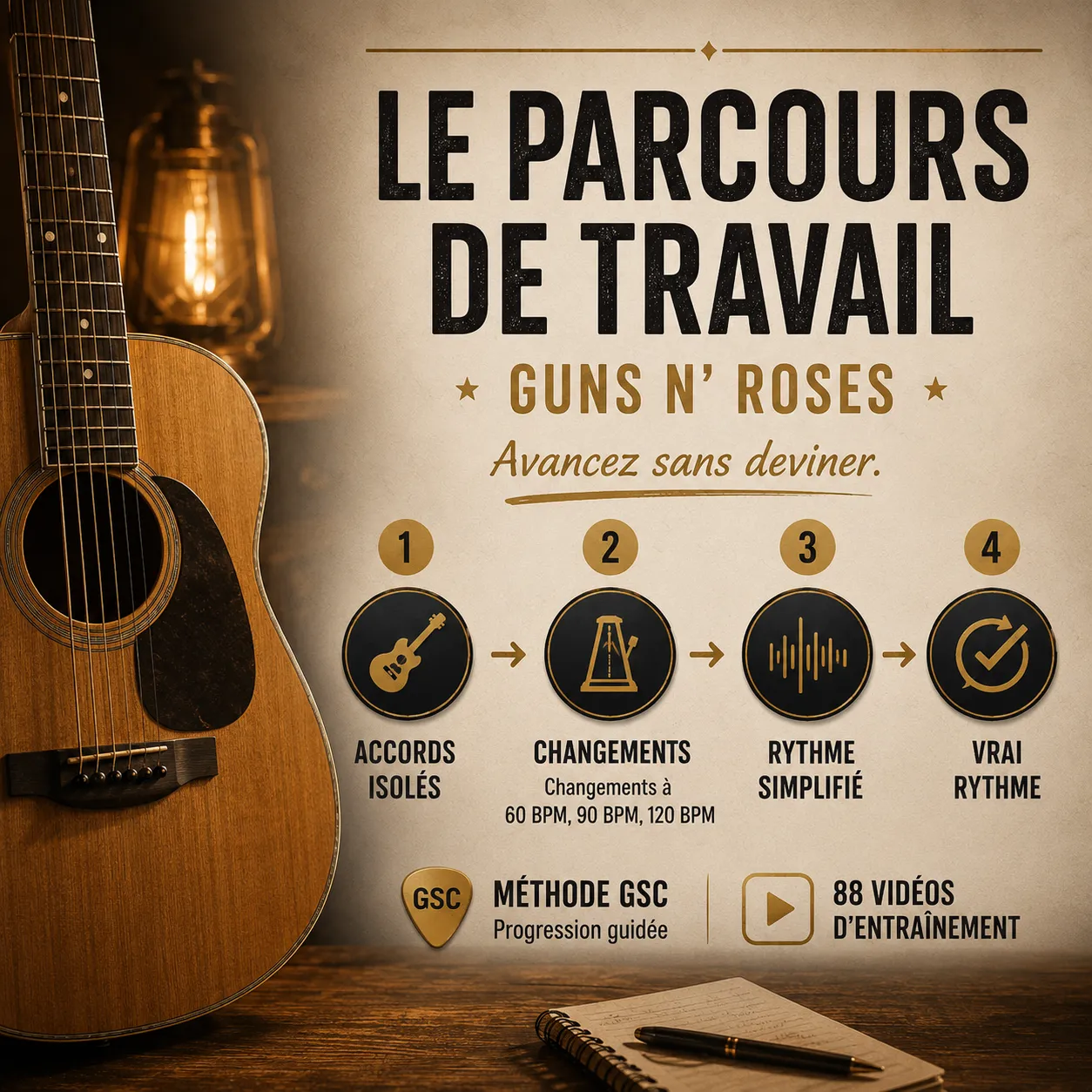 Parcours de travail GSC pour apprendre Sweet Child O' Mine