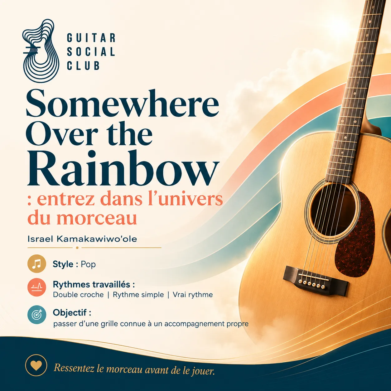 Ambiance musicale originale pour Somewhere Over the Rainbow sans pochette ni artiste