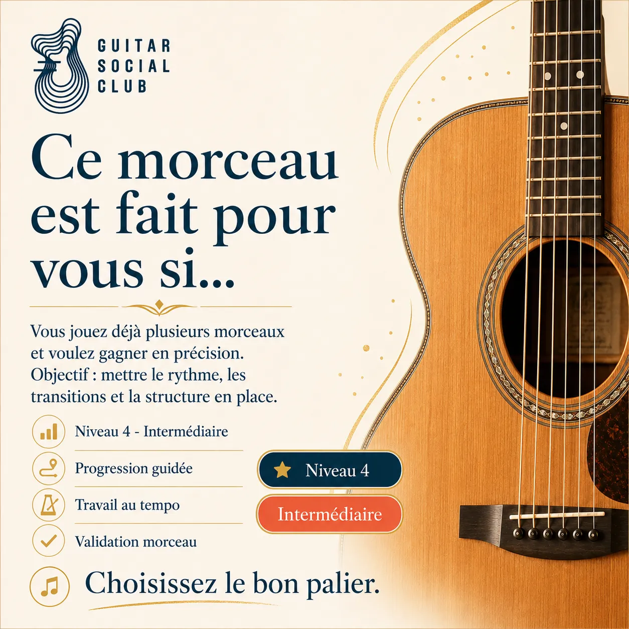 Diagnostic niveau et progression pour Carry You Home
